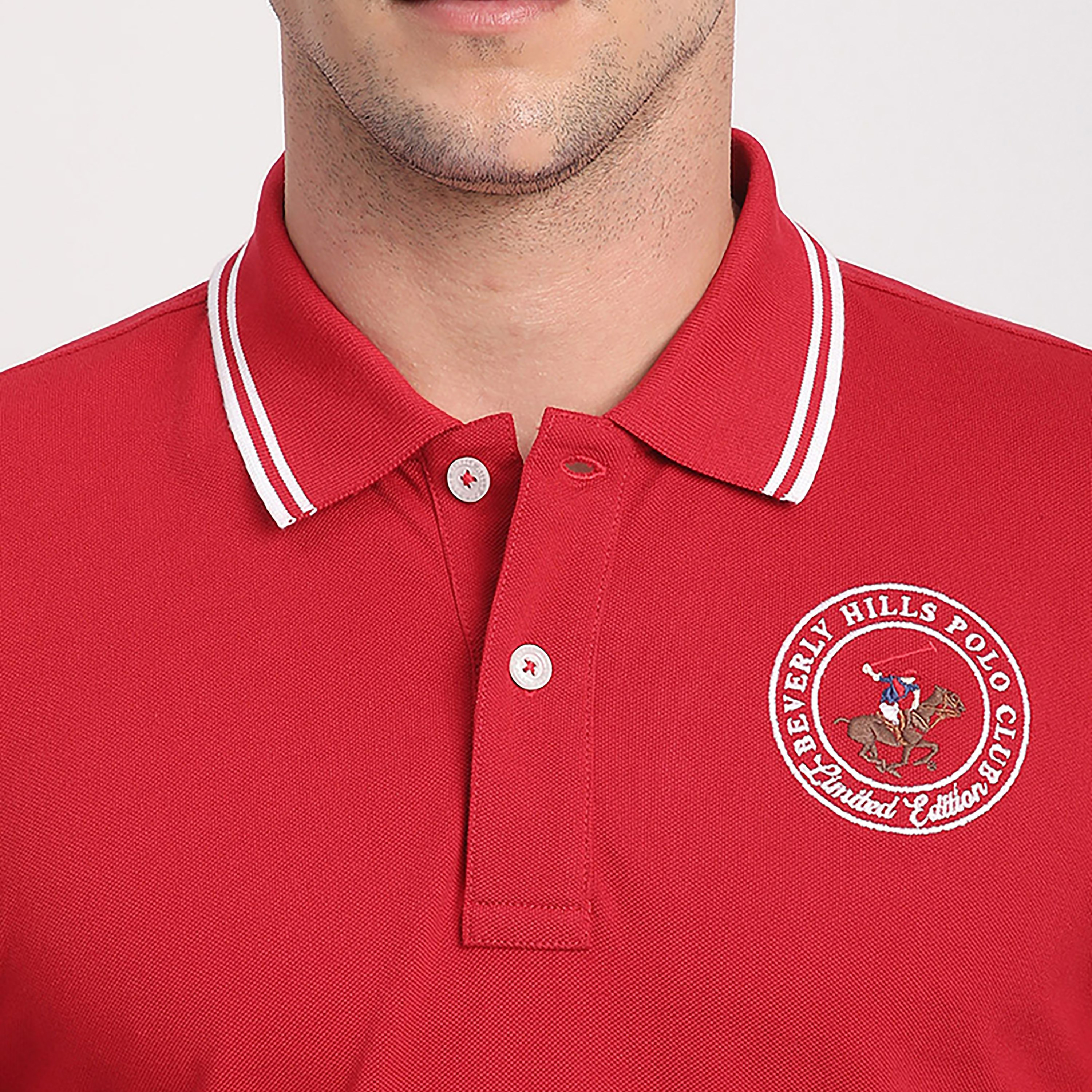 Beverly Hills Polo Club Plain Collared Short Sleeves Men's Polo T-Shirt-men-clothing-tshirtsandpolos-polos-image-3