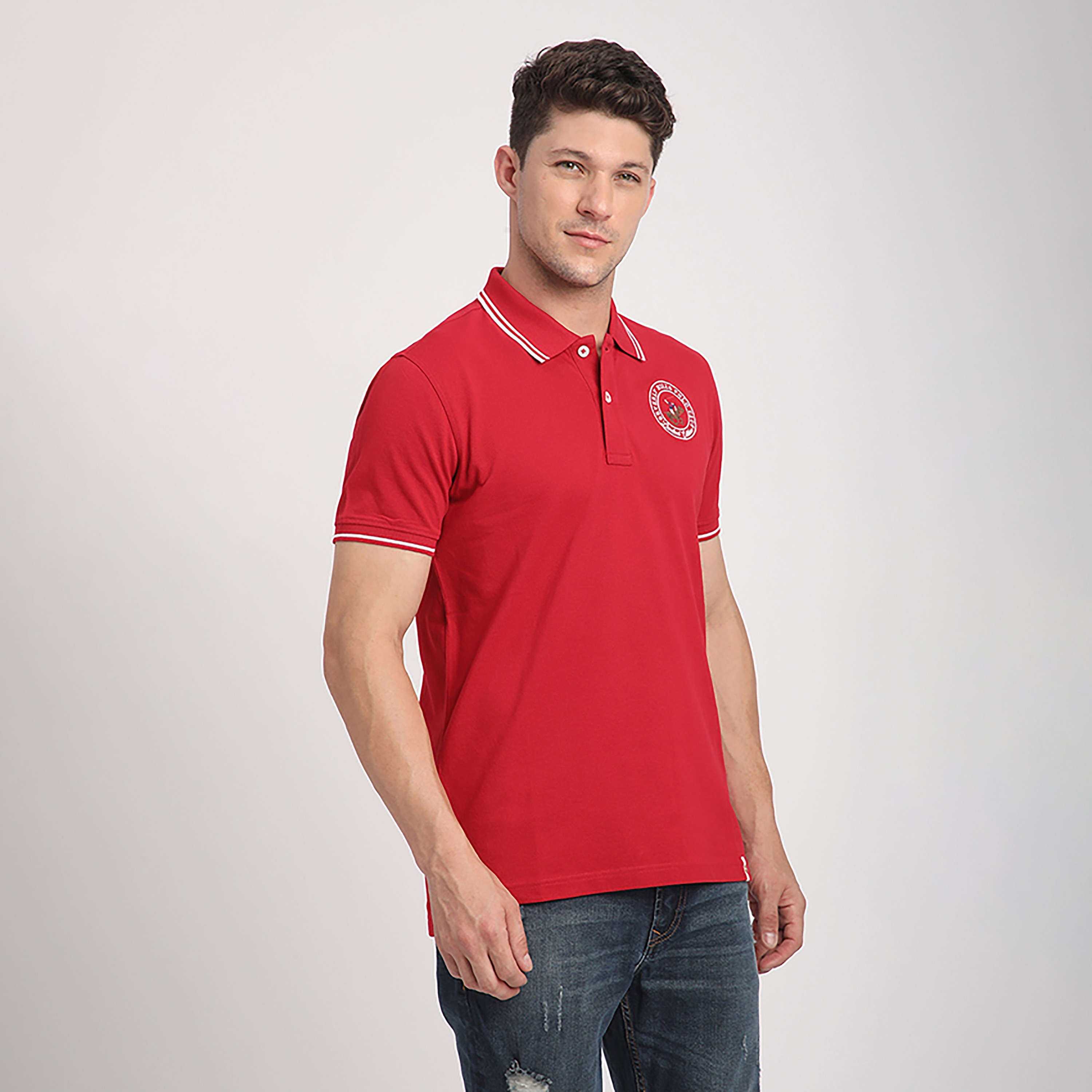 Beverly Hills Polo Club Plain Collared Short Sleeves Men's Polo T-Shirt-men-clothing-tshirtsandpolos-polos-image-4