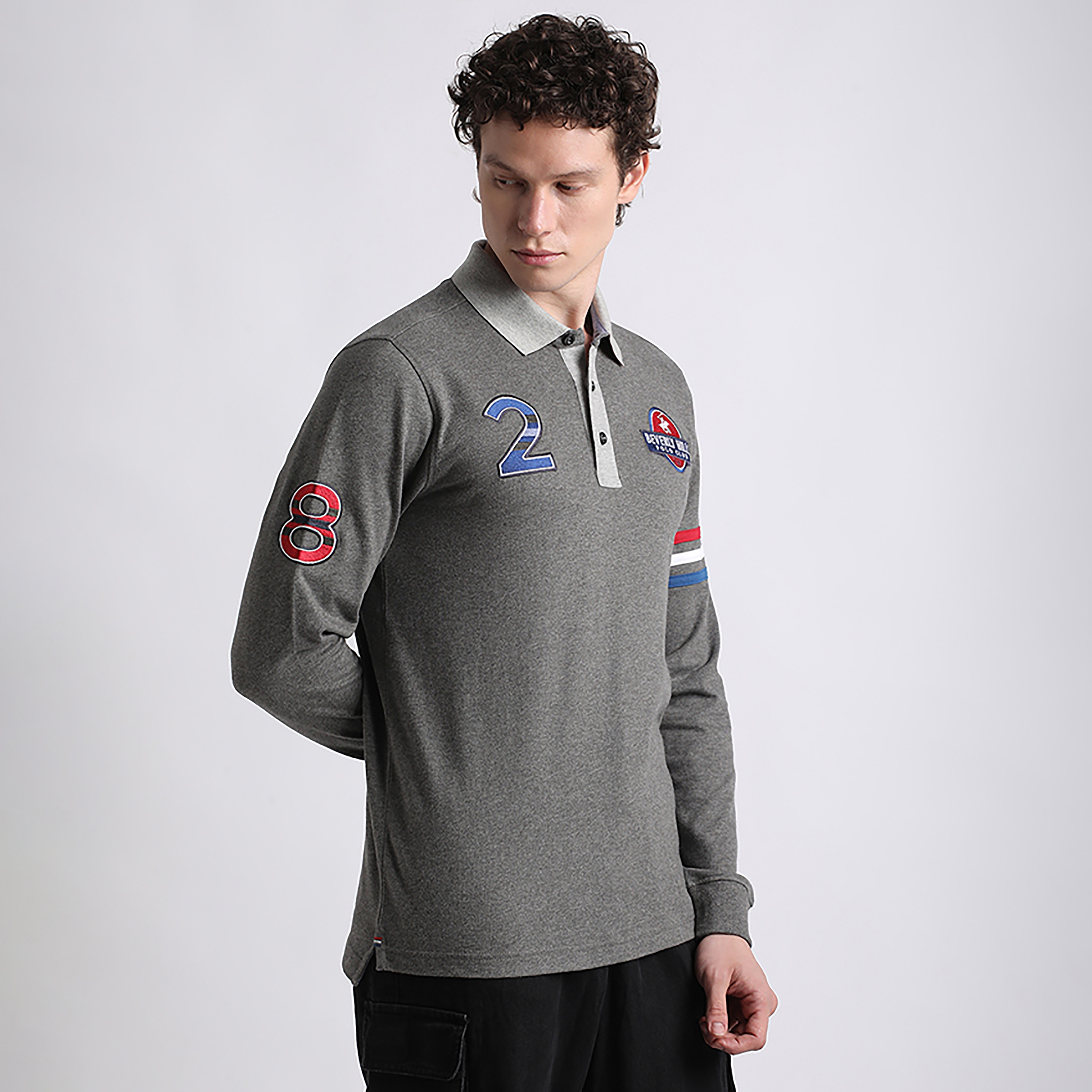 Beverly Hills Polo Club Applique Collared Long Sleeves Men's Polo T-Shirt-men-clothing-tshirtsandpolos-polos-image-4