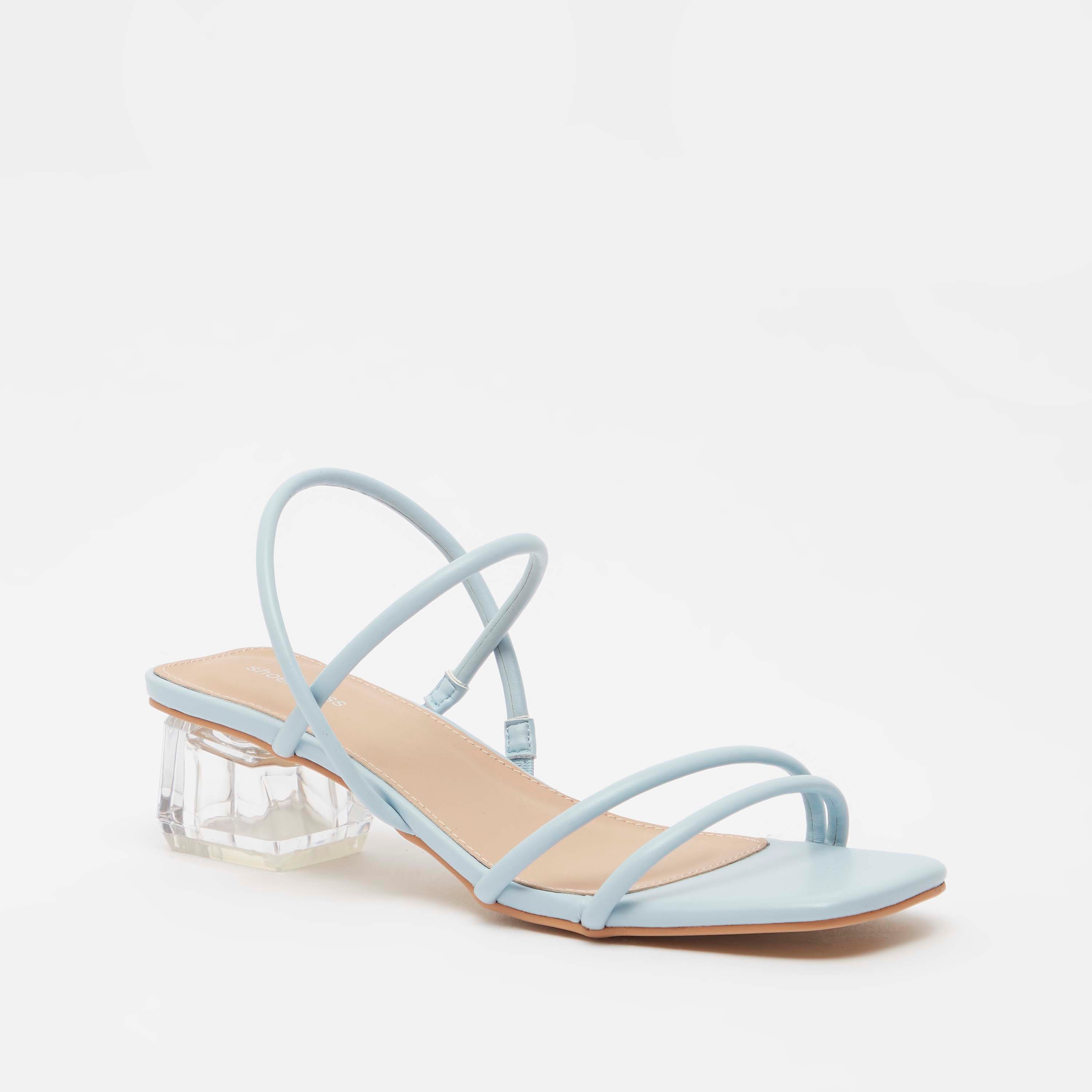 Solid Slide Sandals with Block Heels and Back Strap-women-shoes-heels-image-2