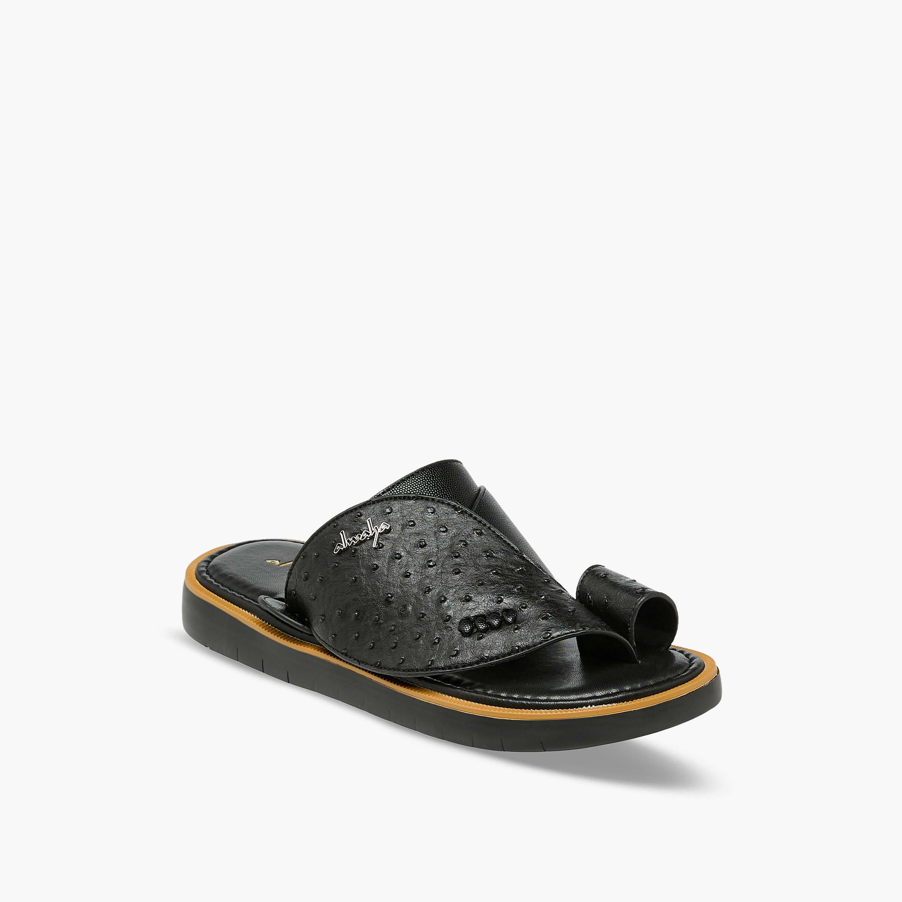 صندل عربي بتفاصيل حلقة للرجال من الواحة-men-shoes-sandals-image-2