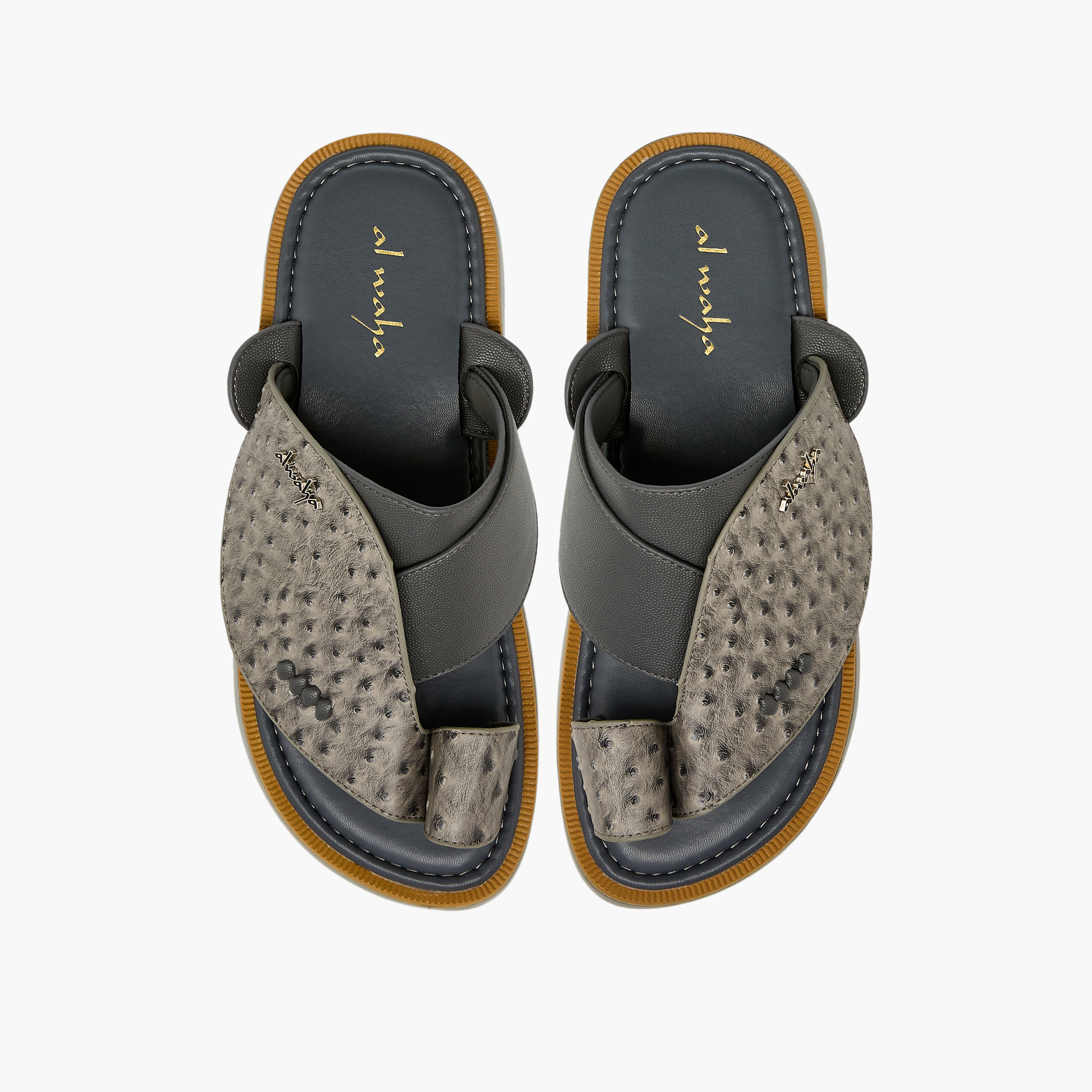 Al Waha Men Toe Loop Detail Arabic Sandals-men-shoes-sandals-image-1