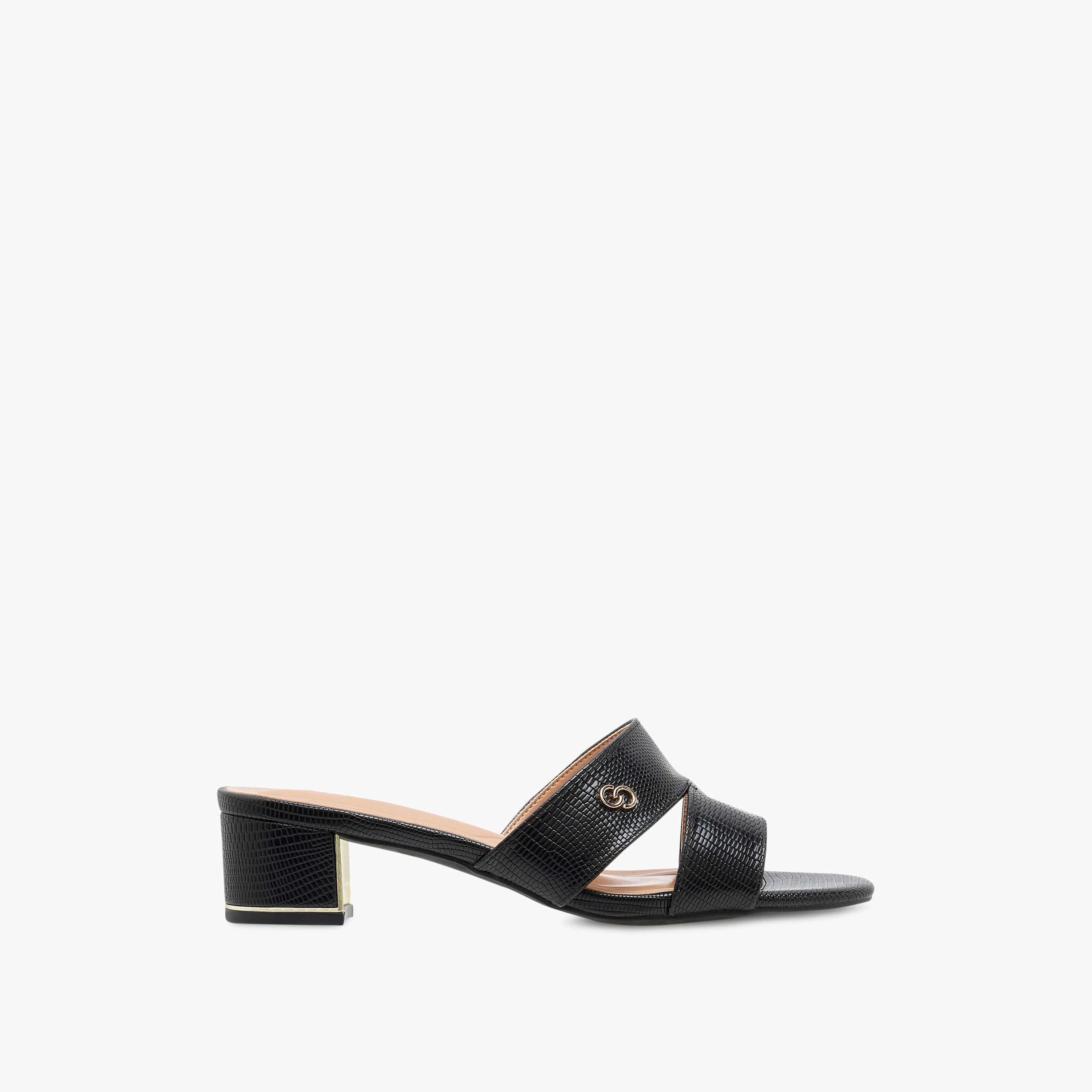 صندل سهل الارتداء بارز الملمس بكعب سميك للنساء من سيليست-women-shoes-sandals-heeled-image-3