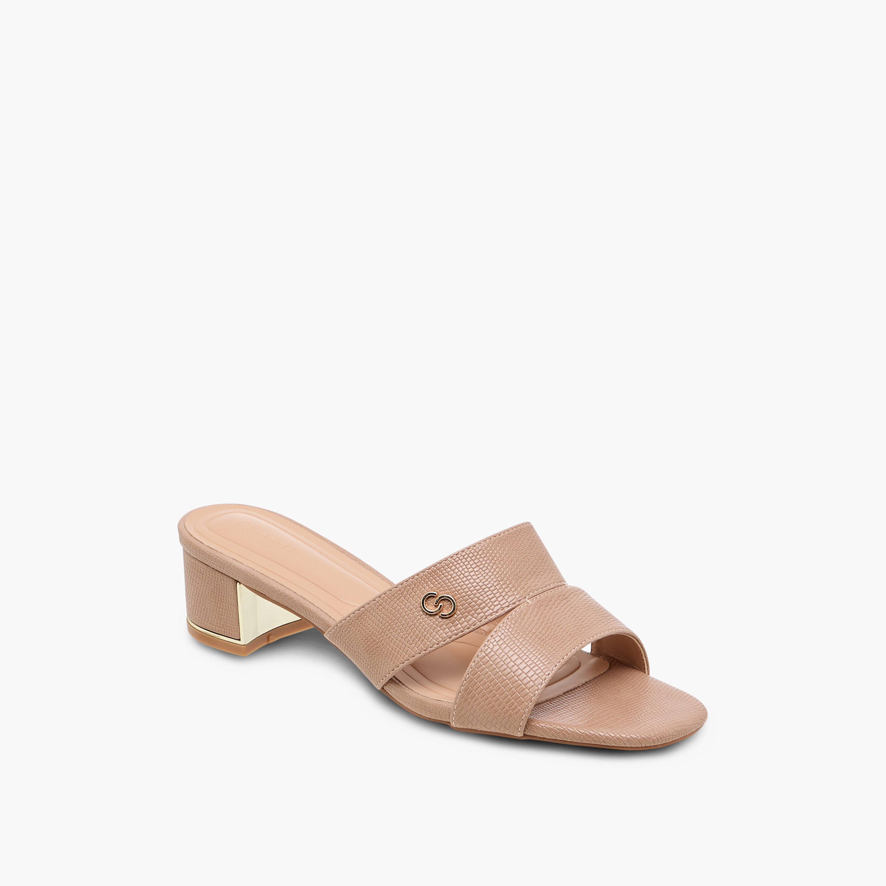 Celeste Women's Textured Slip-On Sandals with Block Heels-women-shoes-sandals-heeled-image-2