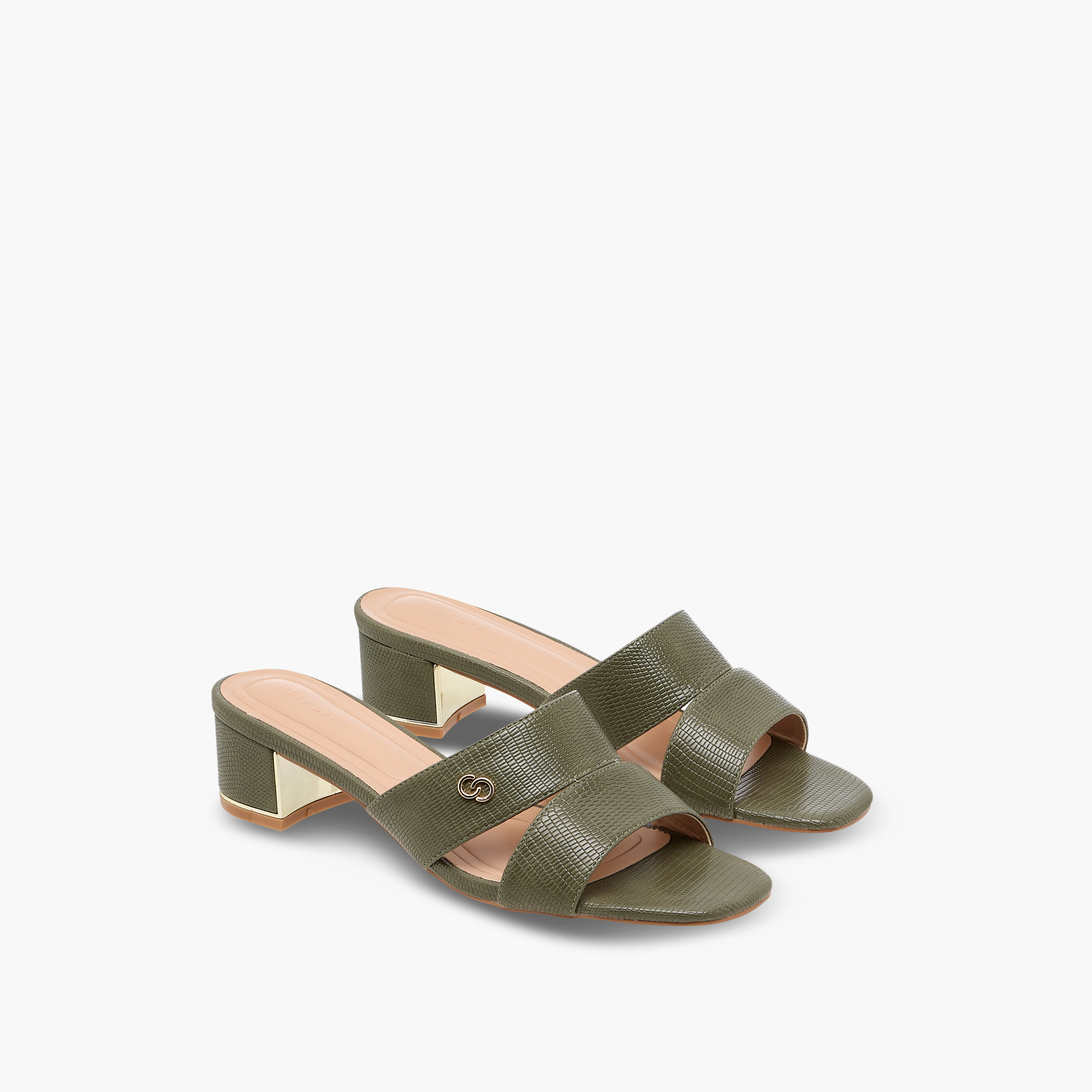 Celeste Women's Textured Slip-On Sandals with Block Heels-women-shoes-sandals-heeled-image-1
