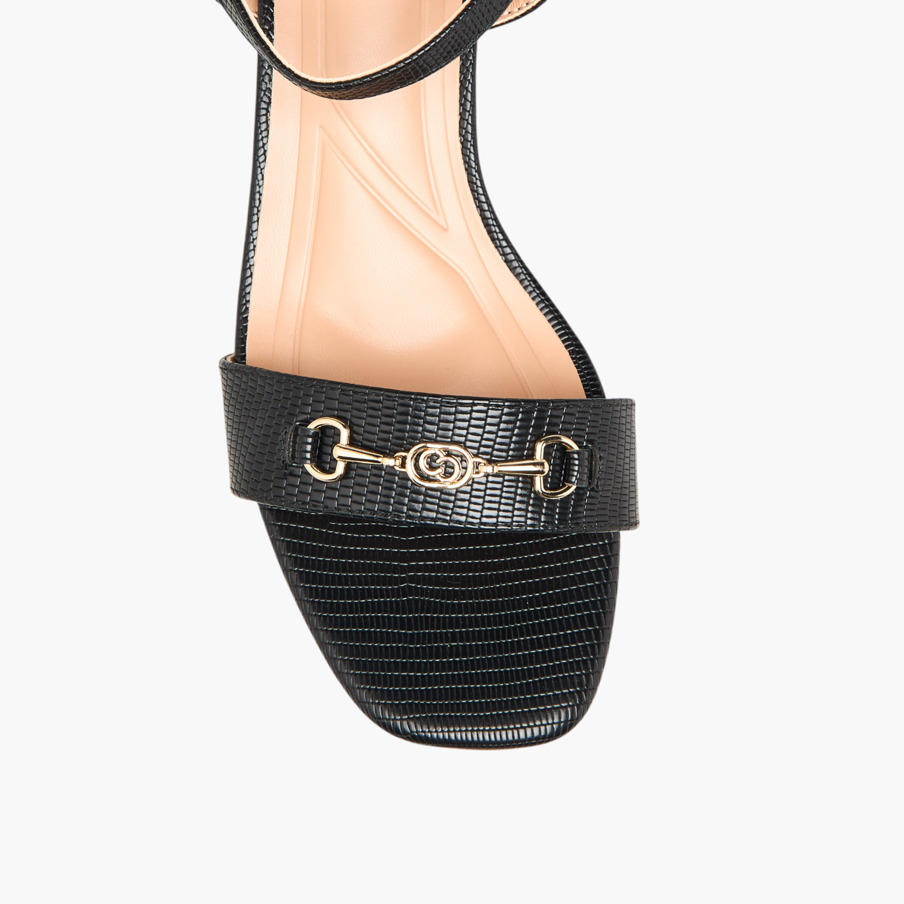 صندل بكعب سميك سادة وإبزيم إغلاق للنساء من سيليست-women-shoes-sandals-heeled-image-4