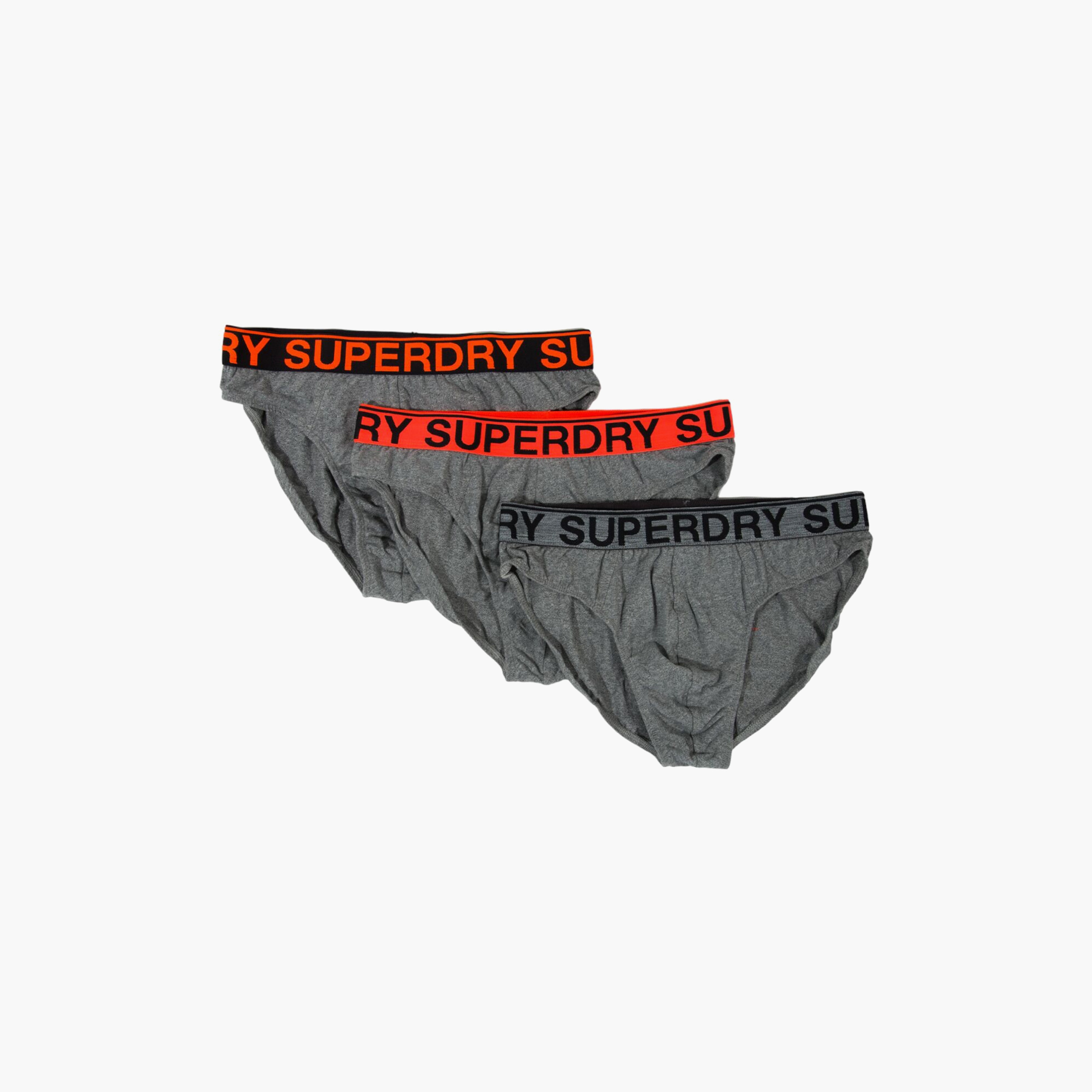 Superdry Pack of 3 Brand Print Waistband Briefs