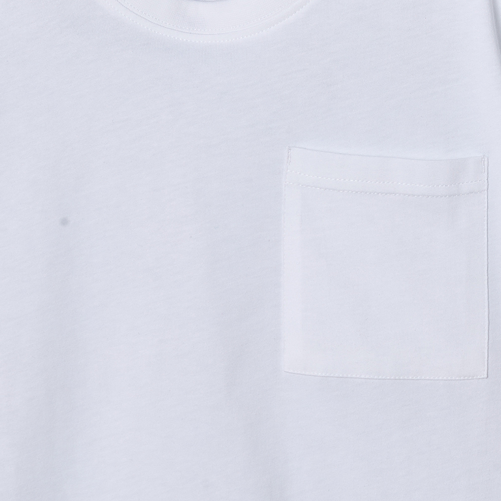 تيشيرت قطن بياقة ضيقة وأكمام قصيرة وجيب من جونيورز-boys-clothing-tshirtsandpolos-image-4