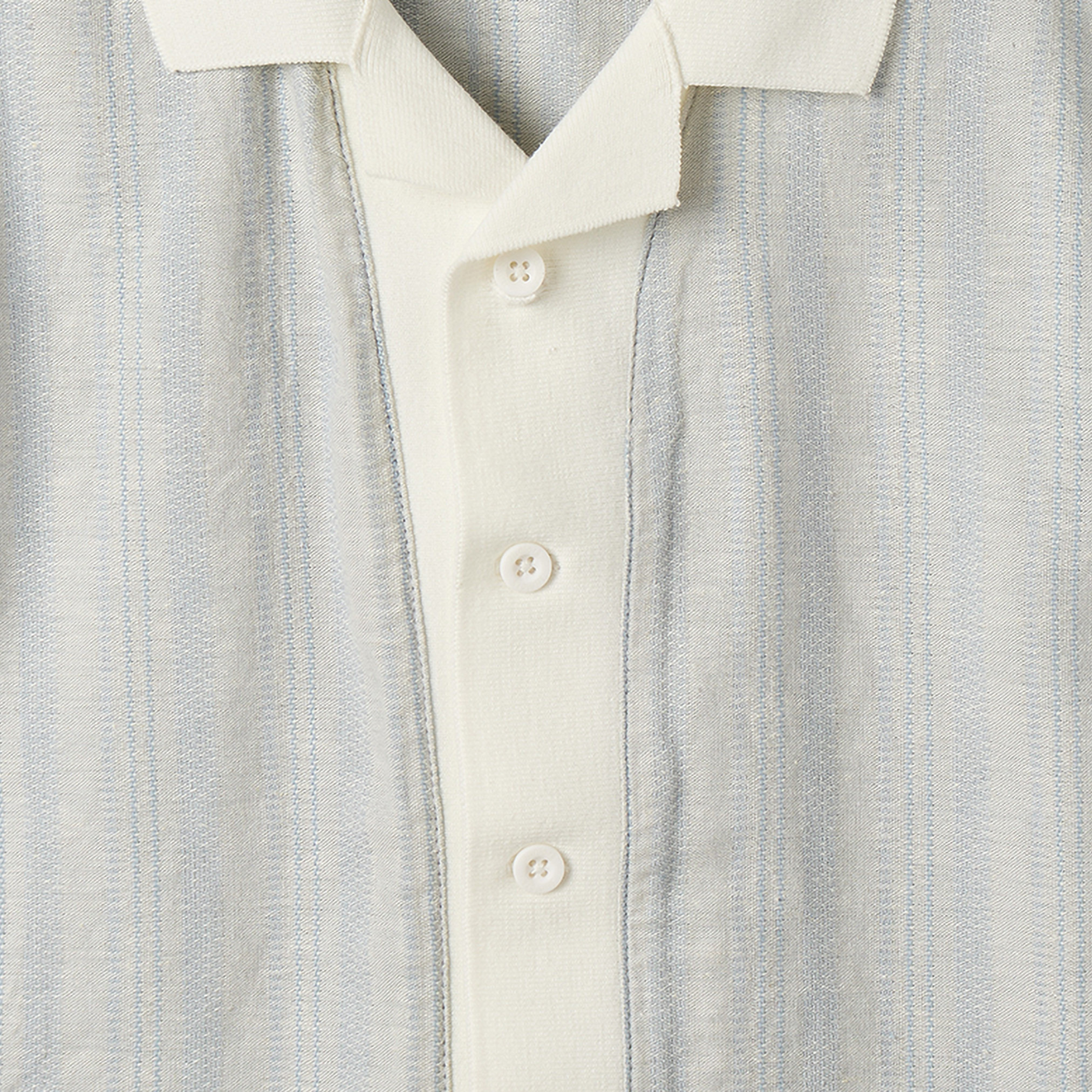 طقم شورت وقميص بياقة عادية وأكمام قصيرة وخطوط من جونيورز-boys-clothing-setsandcoords-image-5