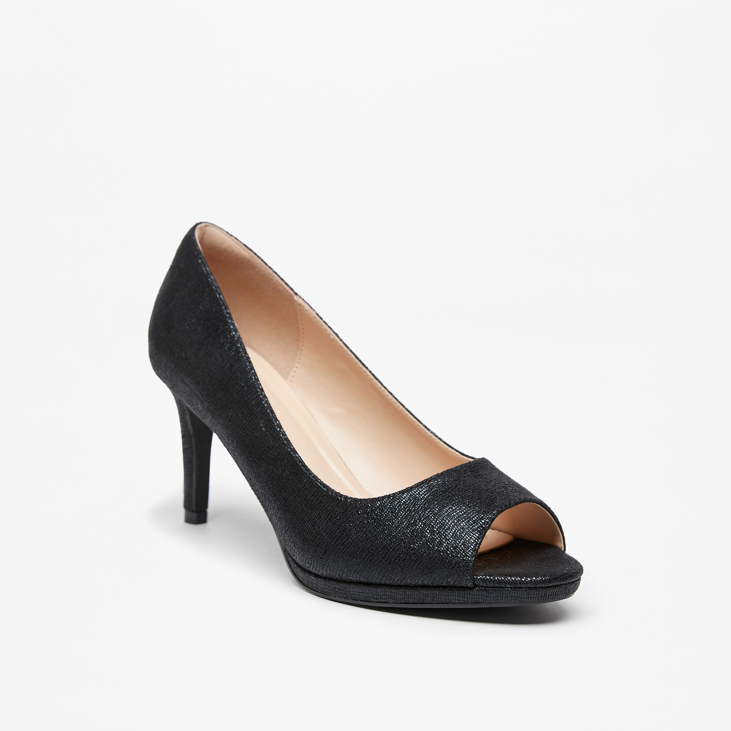 حذاء كلاسكي بارز الملمس بفتحة إصبع وكعب ستيليتو للنساء من سيليست-women-shoes-sandals-heeled-image-6