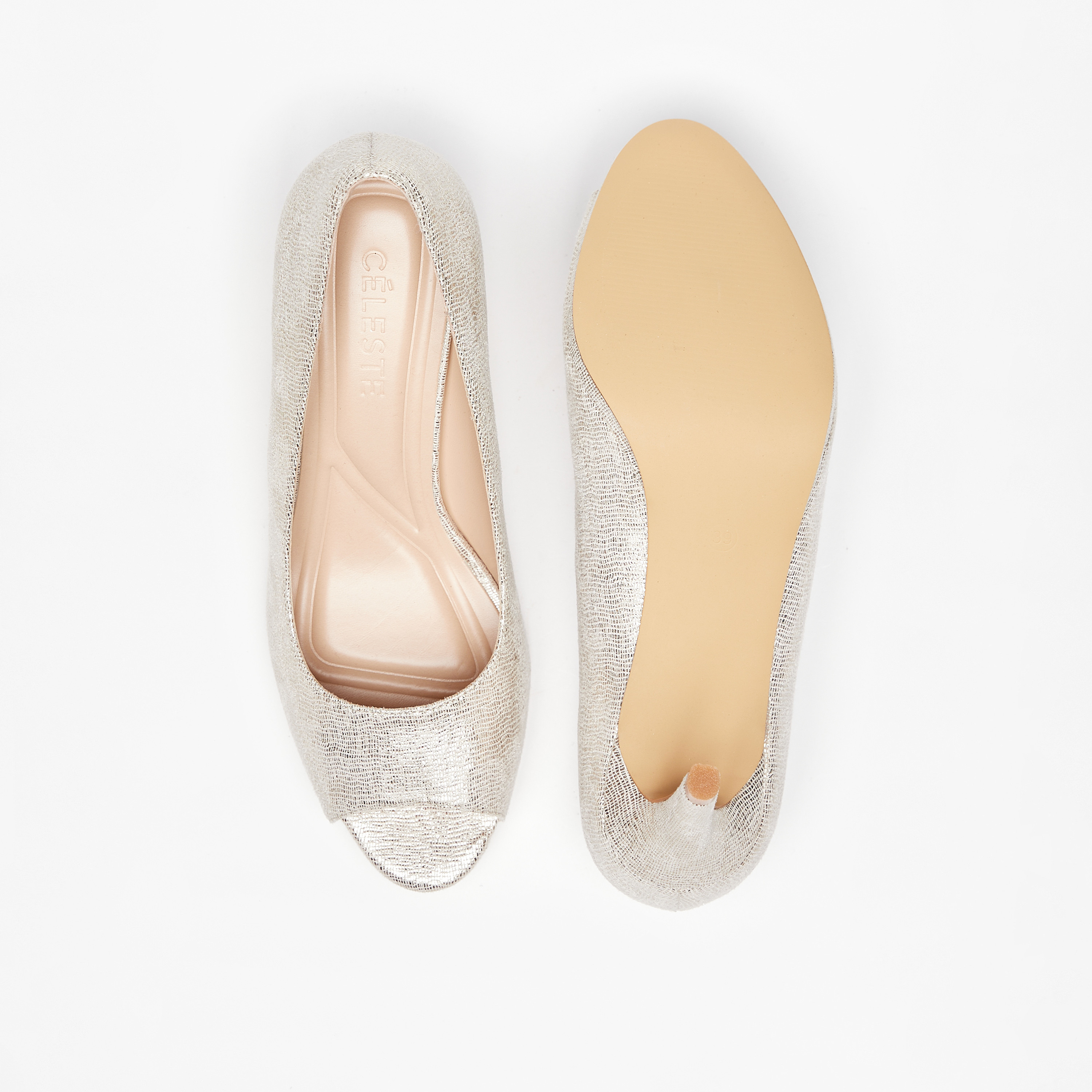 حذاء كلاسكي بارز الملمس بفتحة إصبع وكعب ستيليتو للنساء من سيليست-women-shoes-sandals-heeled-image-4