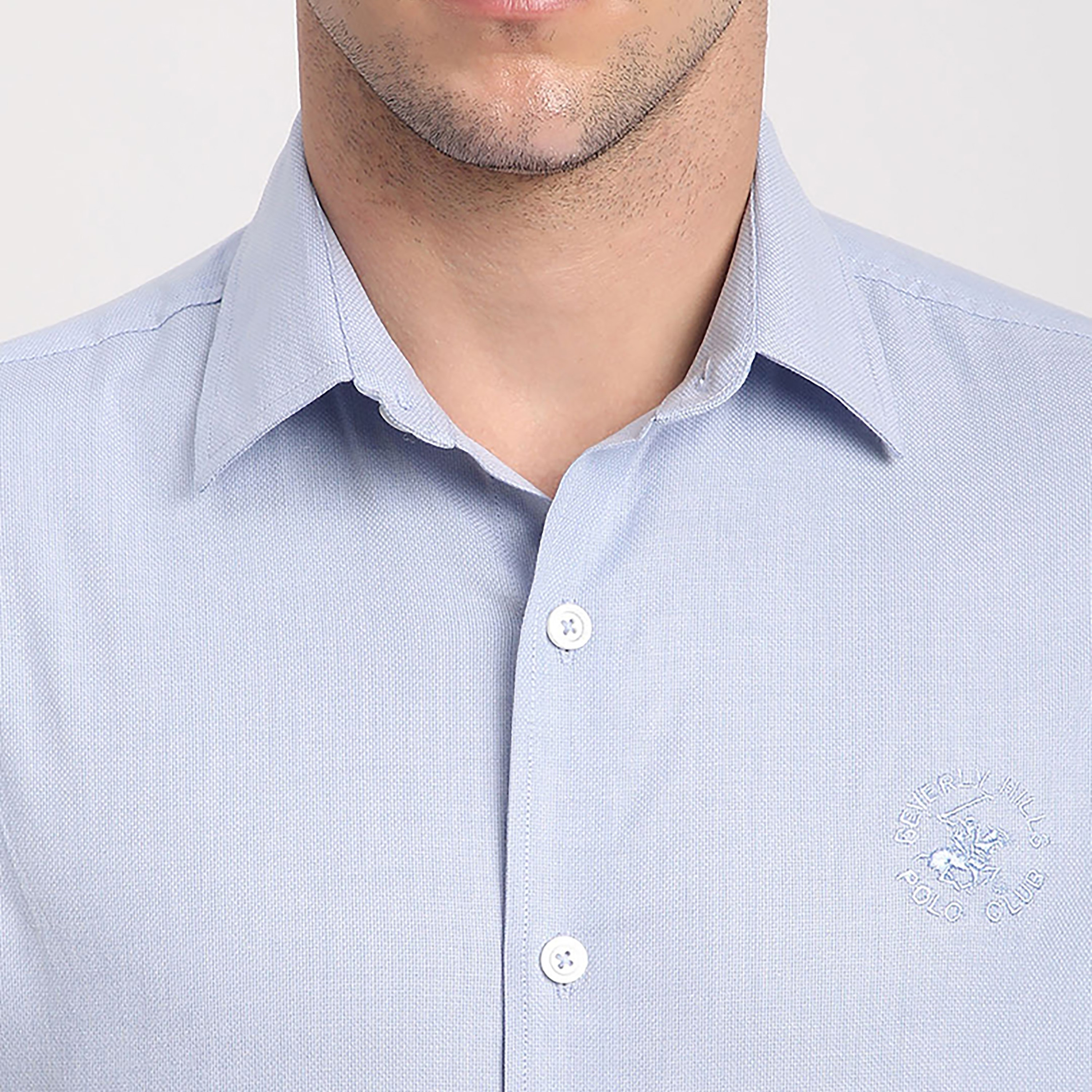 Beverly Hills Polo Club Regular Fit Plain Spread Collar Long Sleeves Men's Shirt-men-clothing-shirts-image-2