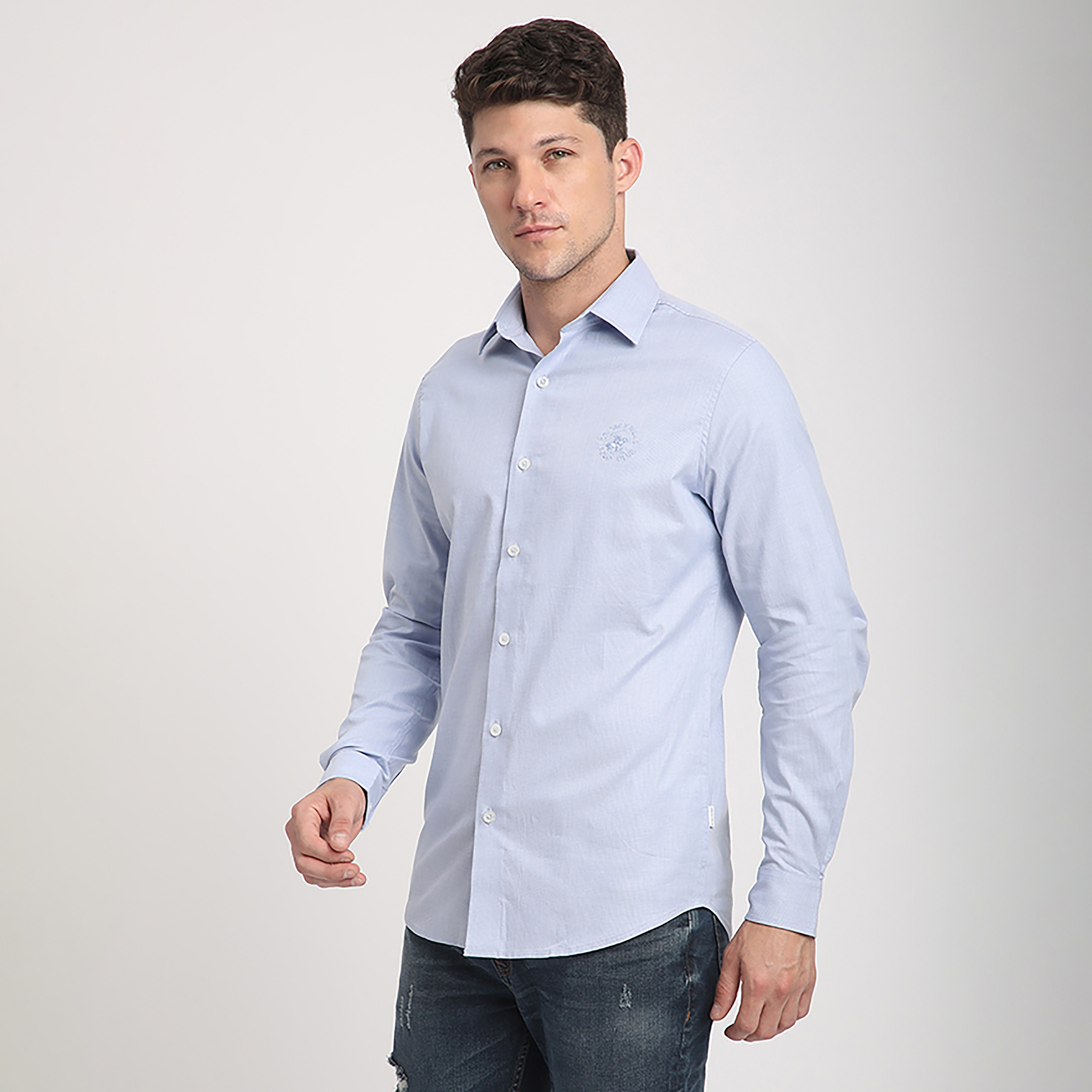 قميص رجالي بقصّة عادية وياقة منبسطة وأكمام طويلة من بيفرلي هيلز بولو كلوب-men-clothing-shirts-image-3
