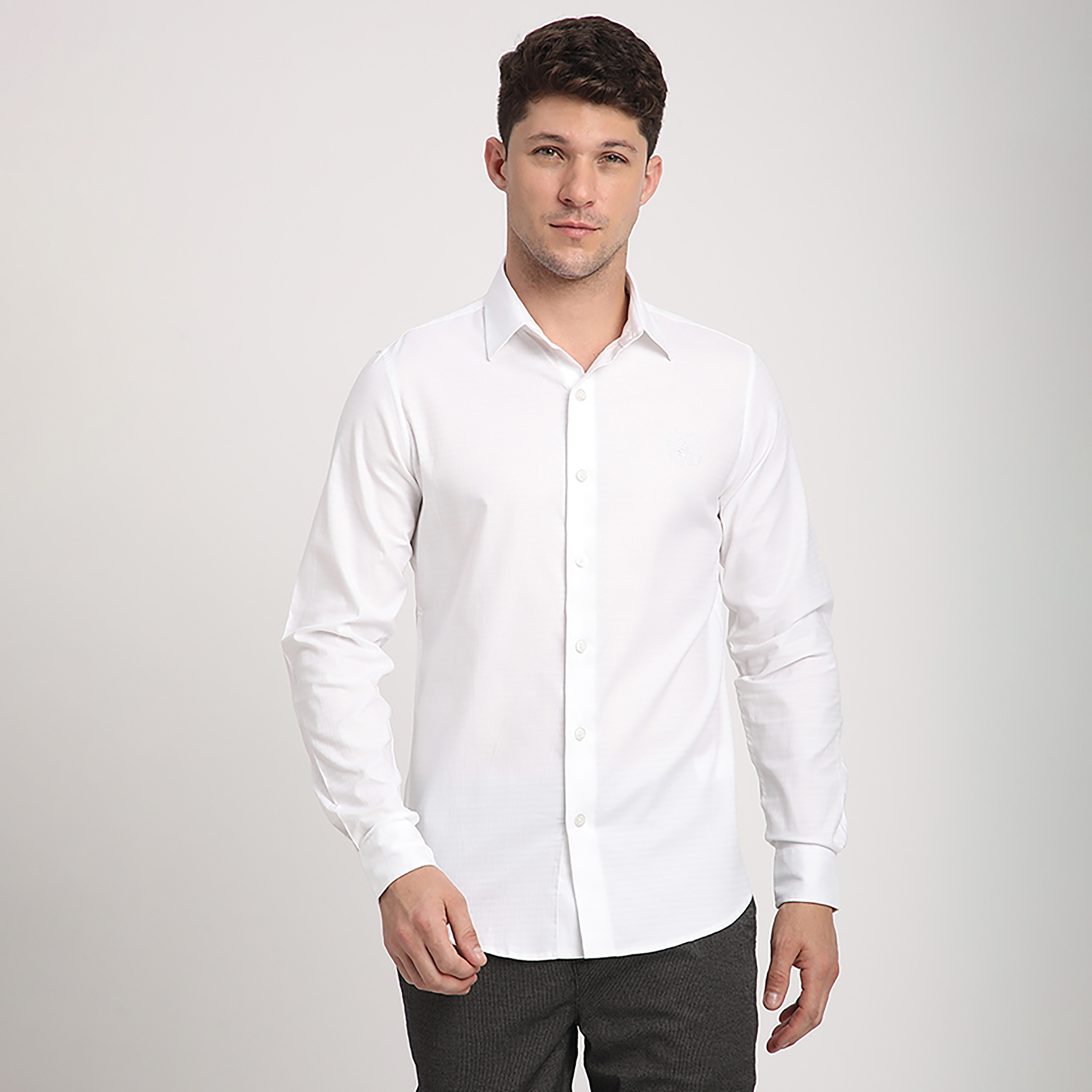 Beverly Hills Polo Club Regular Fit Plain Spread Collar Long Sleeves Men's Shirt-men-clothing-shirts-image-1