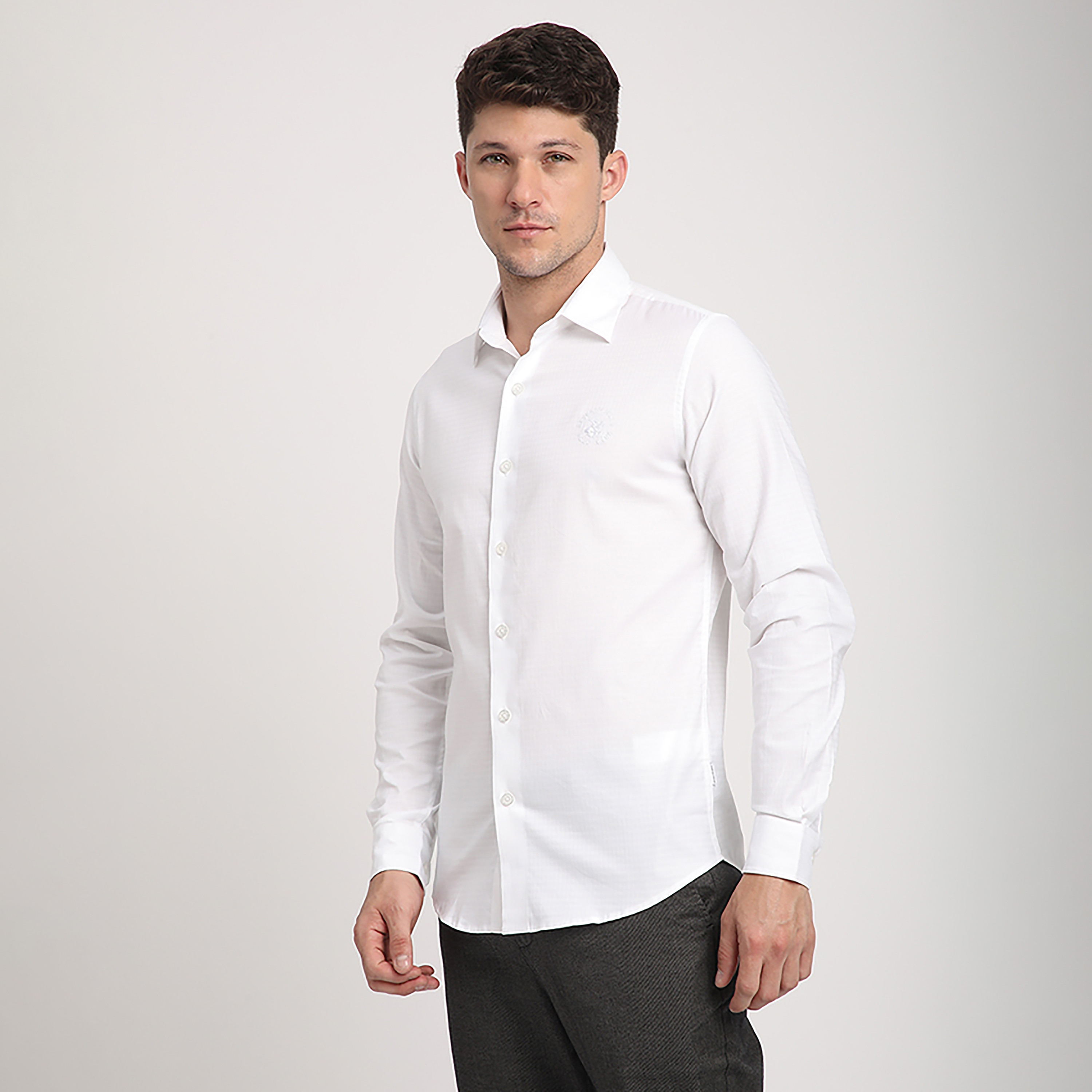 Beverly Hills Polo Club Regular Fit Plain Spread Collar Long Sleeves Men's Shirt-men-clothing-shirts-image-2