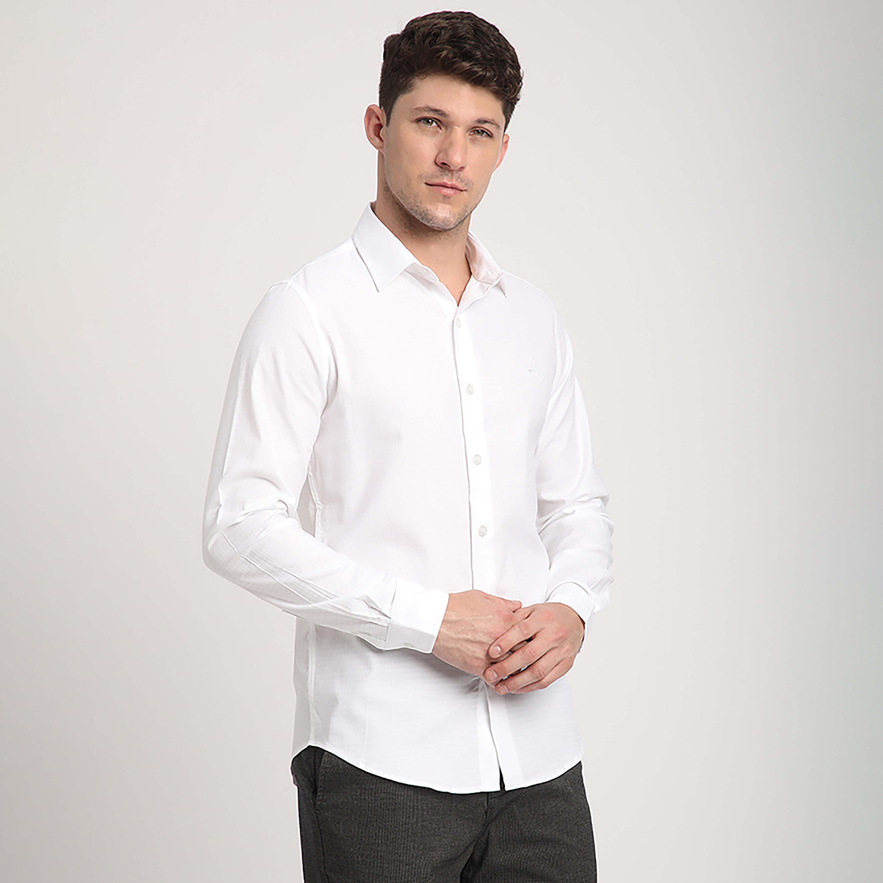 Beverly Hills Polo Club Regular Fit Plain Spread Collar Long Sleeves Men's Shirt-men-clothing-shirts-image-3