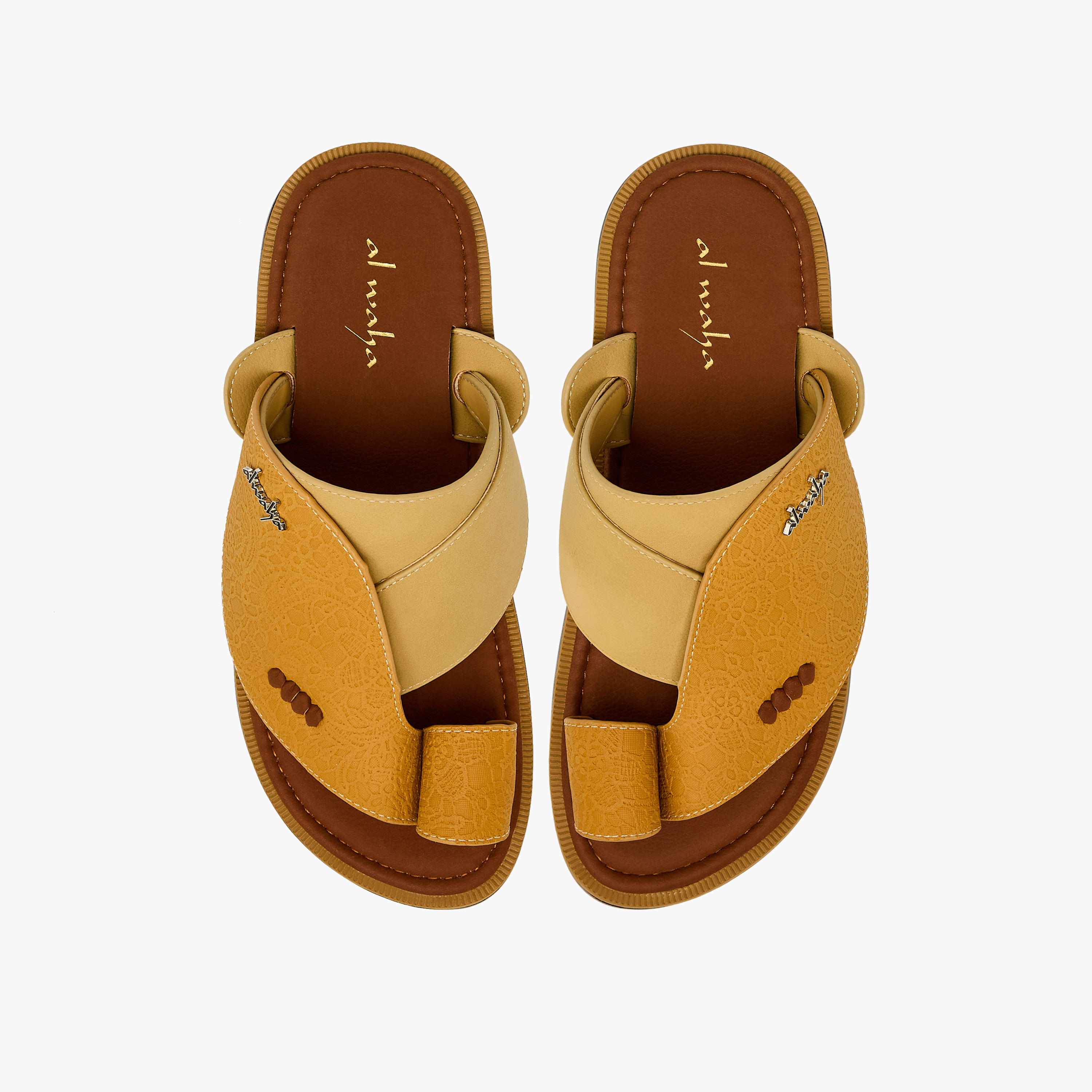 Al Waha Men Toe Loop Detail Arabic Sandals-men-shoes-sandals-image-1