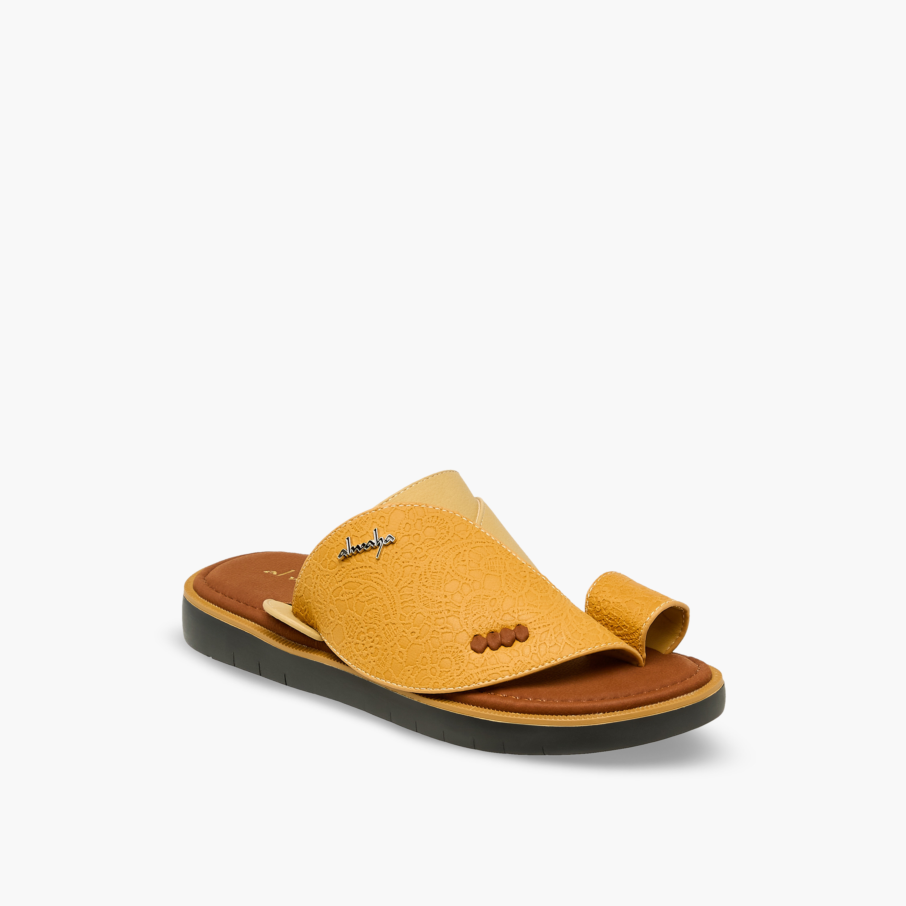 Al Waha Men Toe Loop Detail Arabic Sandals-men-shoes-sandals-image-2
