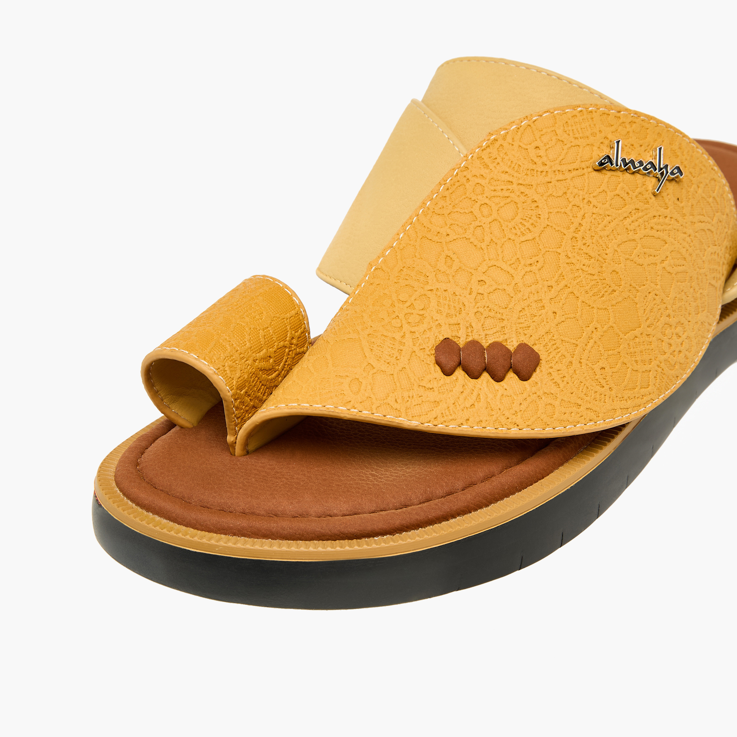 Al Waha Men Toe Loop Detail Arabic Sandals-men-shoes-sandals-image-4