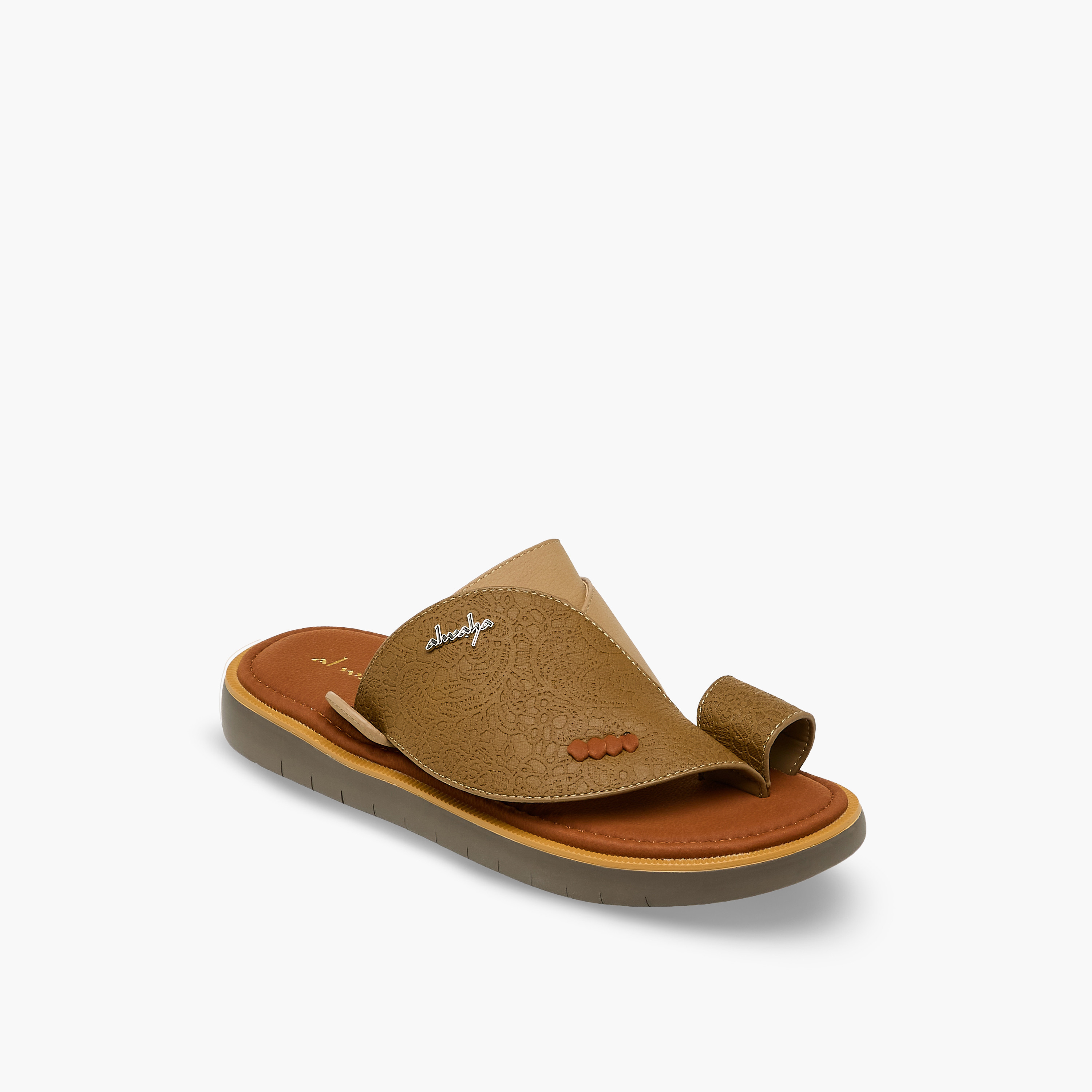 صندل بتفاصيل حلقة أصبع للرجال من الواحة-men-shoes-sandals-image-2
