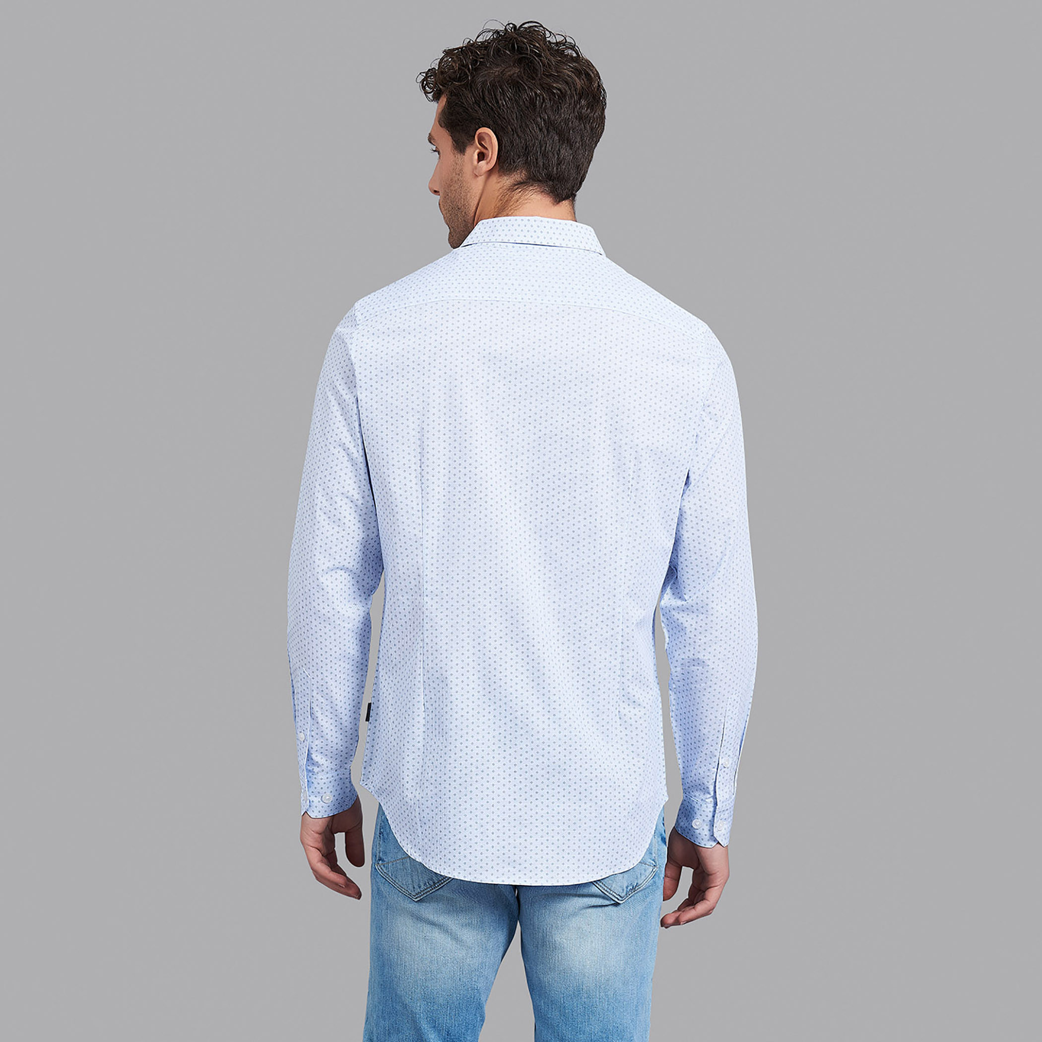 قميص بيفرلي هيلزبولو كلب بياقة وأكمام طويلة مطبوع أزرق فاتح للرجال-men-clothing-shirts-image-5