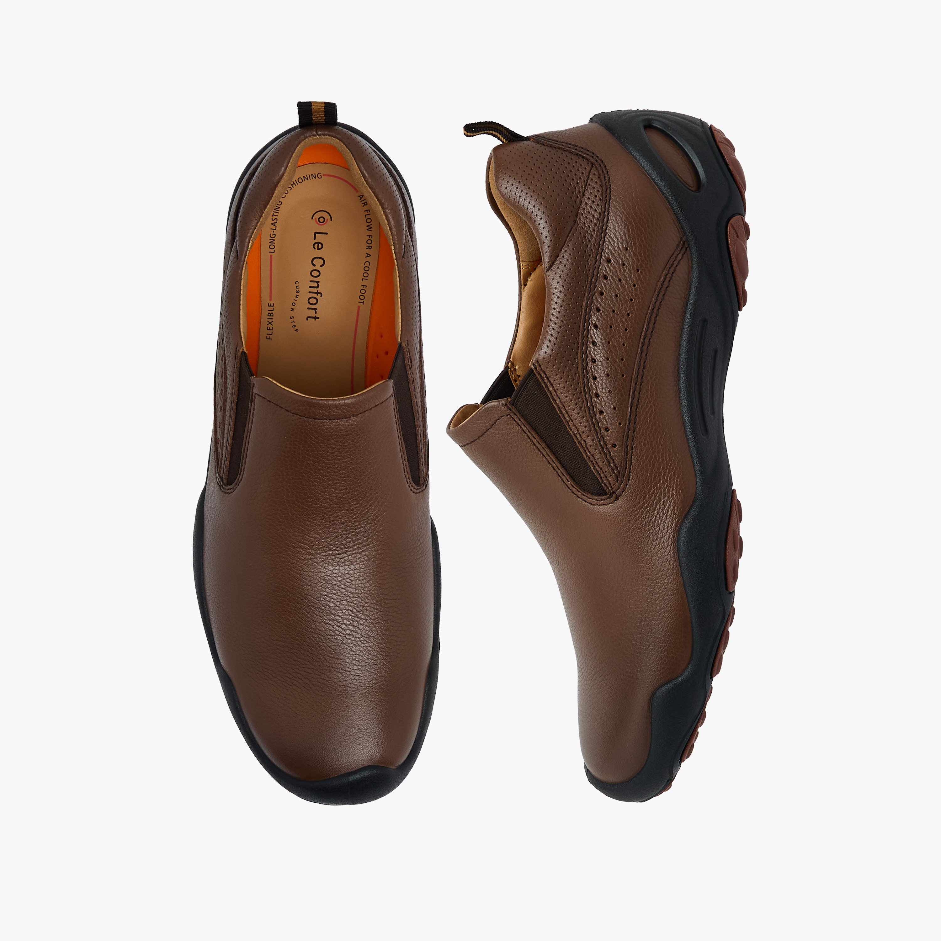 Le Confort Men Genuine Leather Slip-On Loafers-men-shoes-loafersandmoccasins-image-1