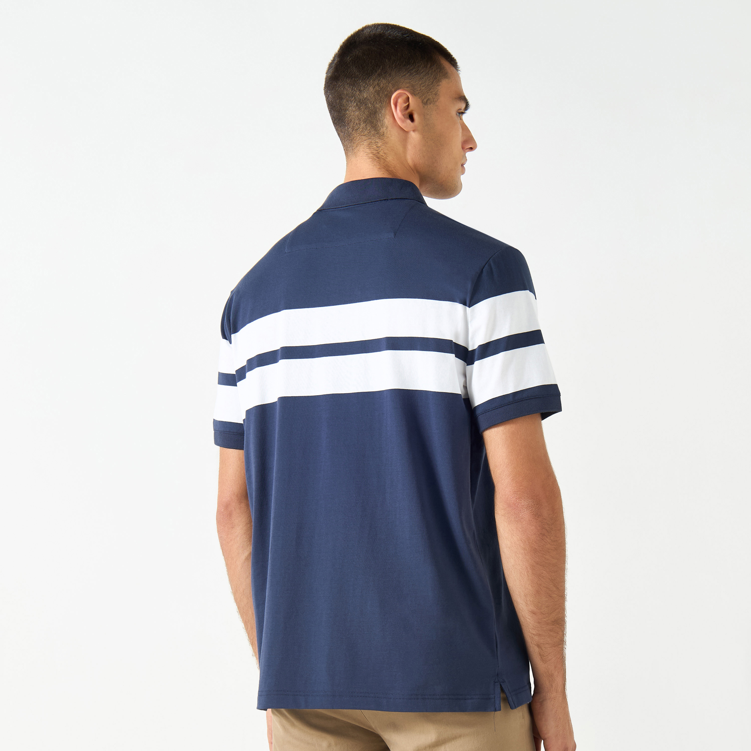 Guess Striped Polo T-shirt with Short Sleeves-men-clothing-tshirtsandpolos-polos-image-3