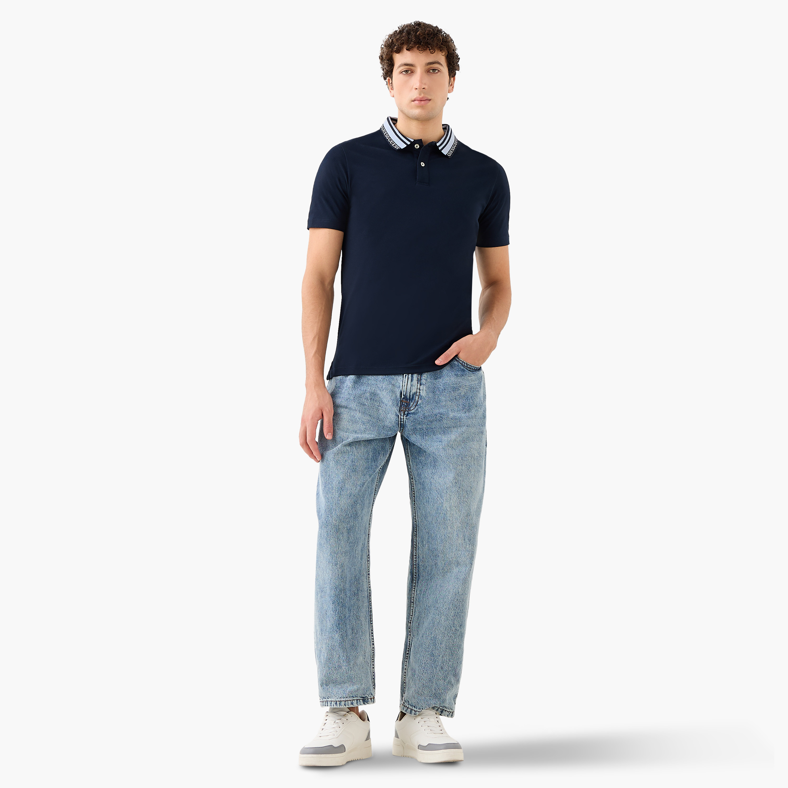 Guess Lyle Polo T-shirt with Short Sleeves-men-clothing-tshirtsandpolos-polos-image-2