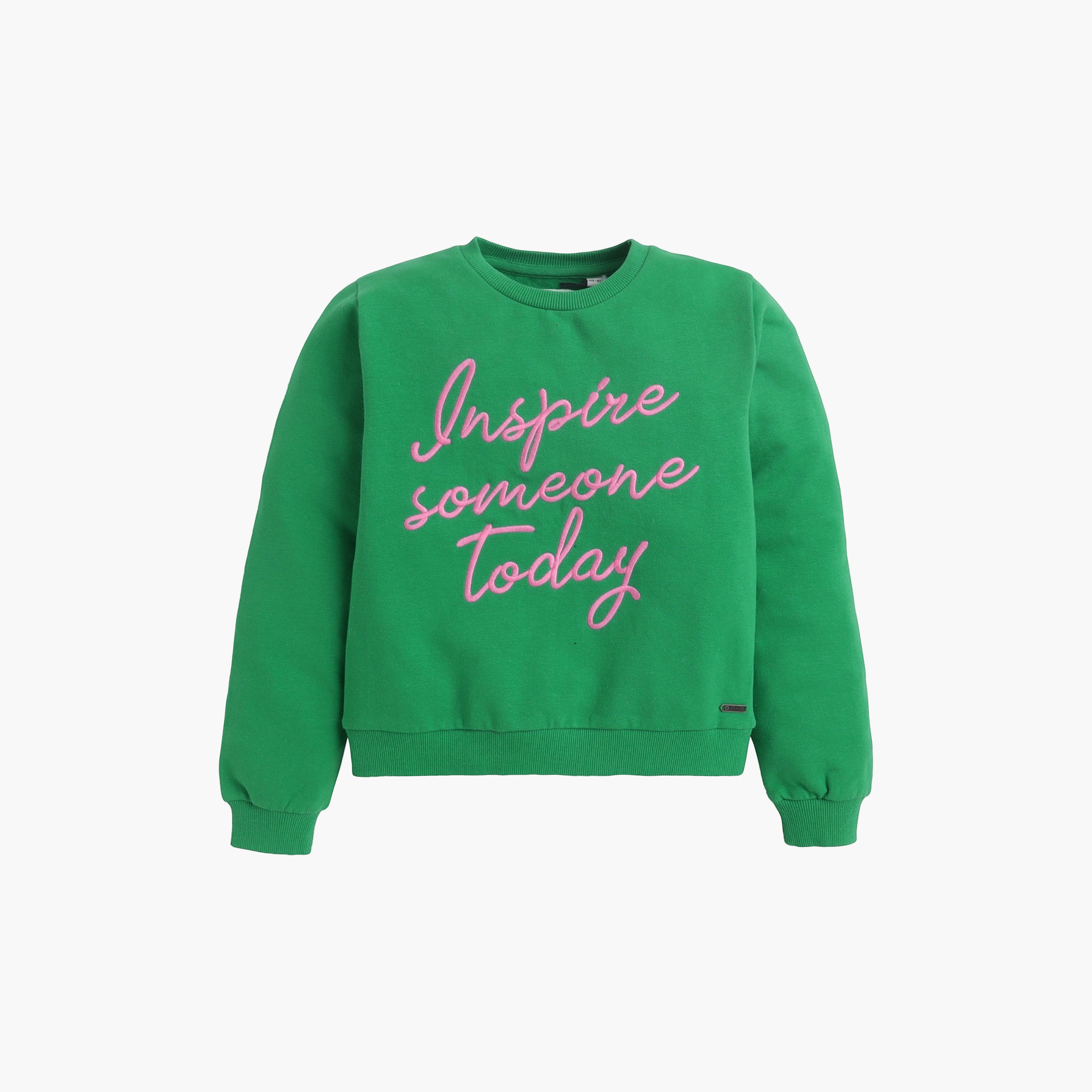 Dirkje Long Sleeves Inspire Someone Today Embroidered Sweatshirt-girls-clothing-sweatshirts-image-1
