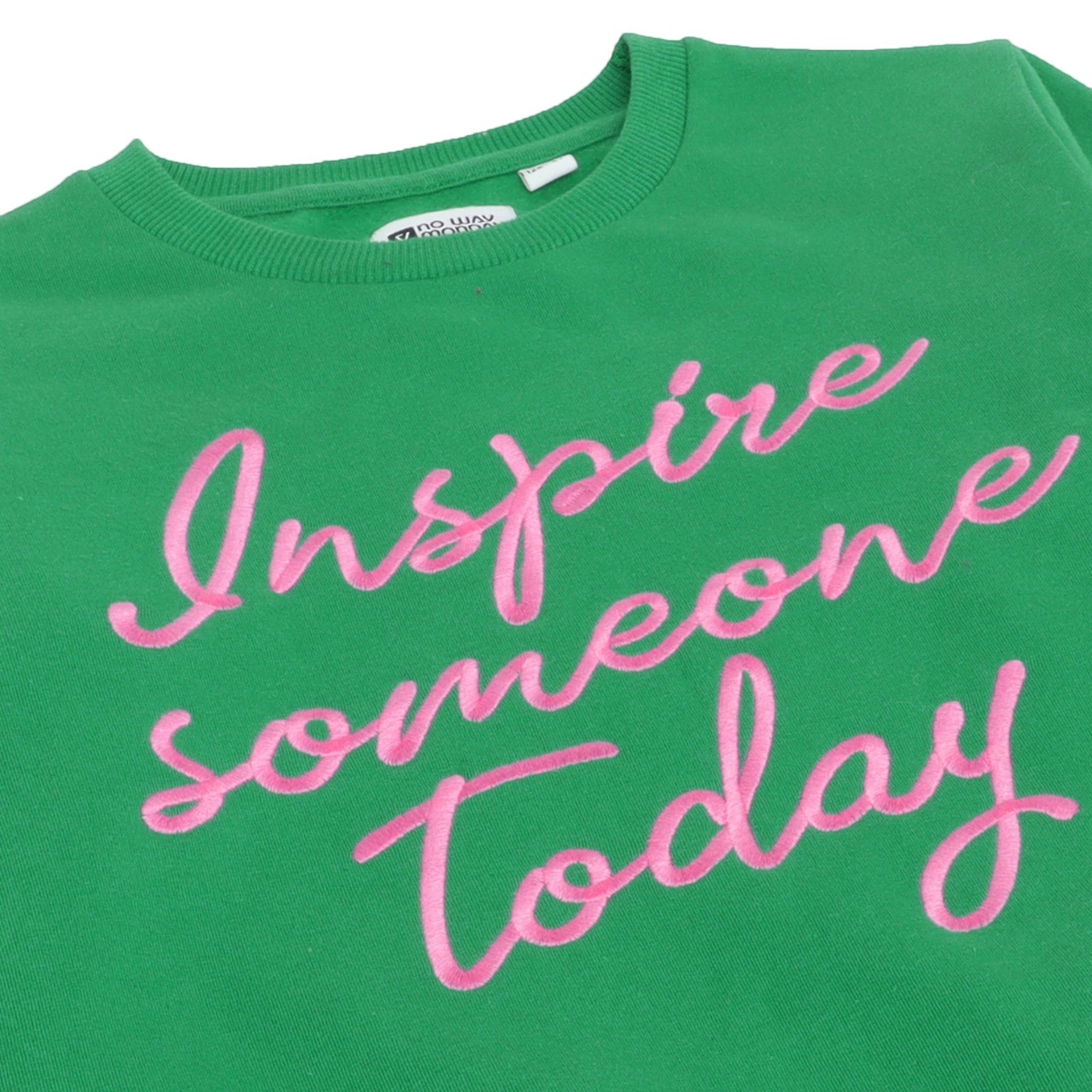 Dirkje Long Sleeves Inspire Someone Today Embroidered Sweatshirt-girls-clothing-sweatshirts-image-6