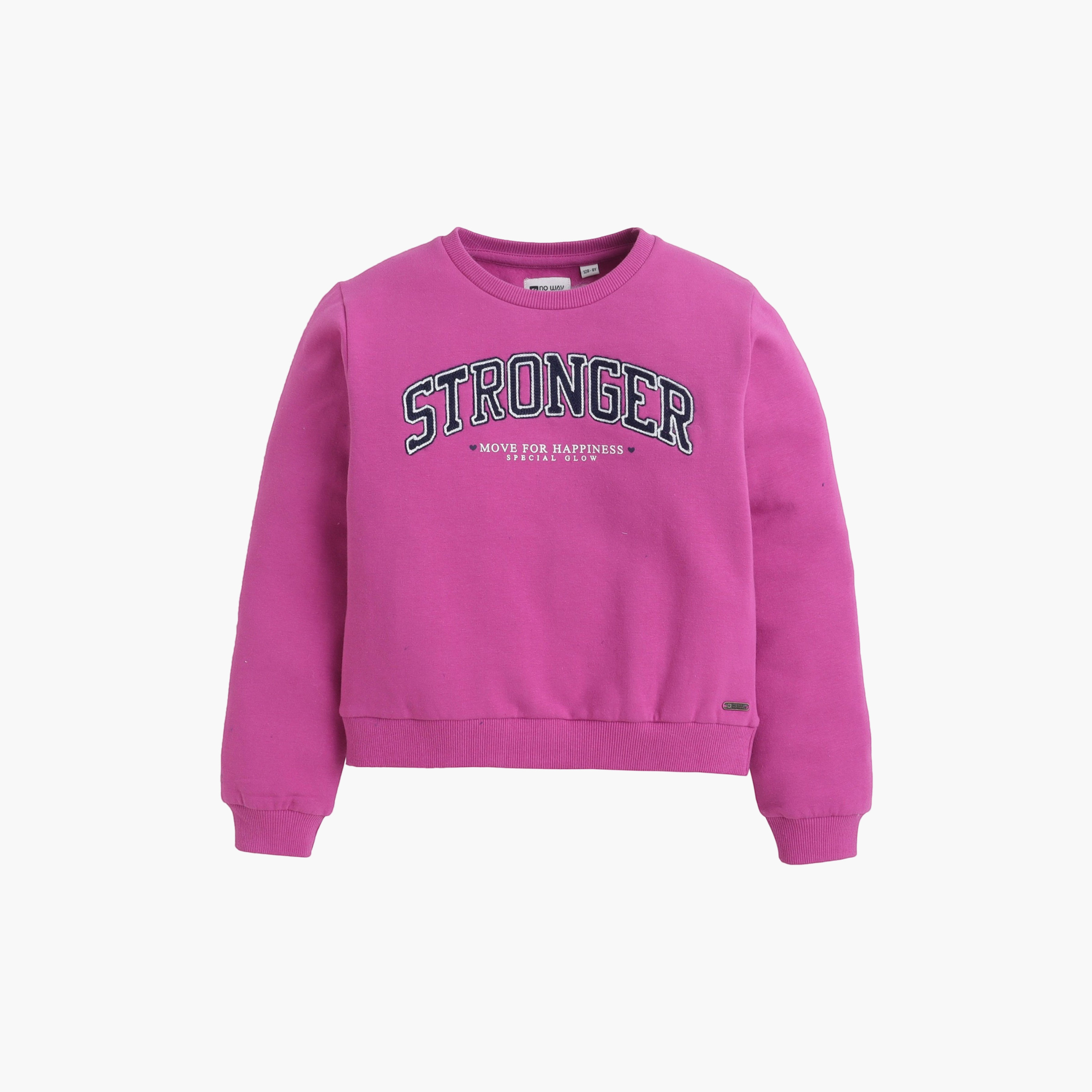 Dirkje Long Sleeves Stronger Embroidered Sweatshirt-girls-clothing-sweatshirts-image-1