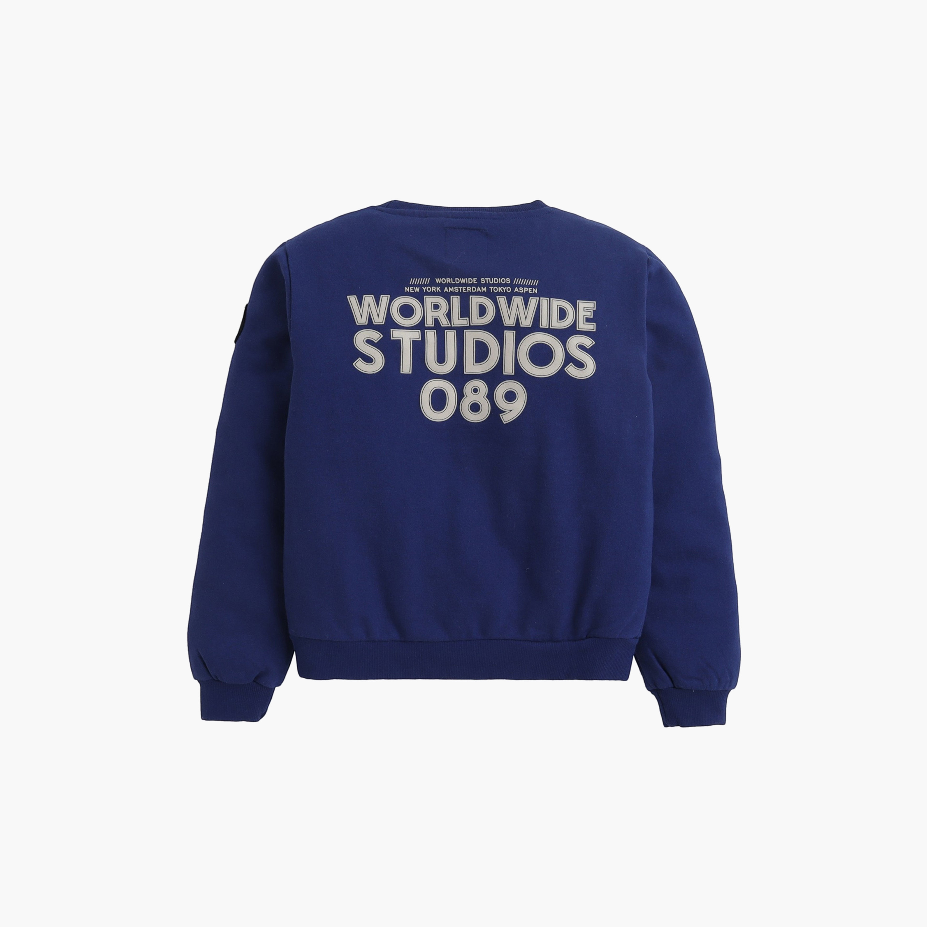 سويت شيرت بأكمام طويلة ورقعة على الصدر من ديركجي-boys-clothing-sweatshirts-image-6