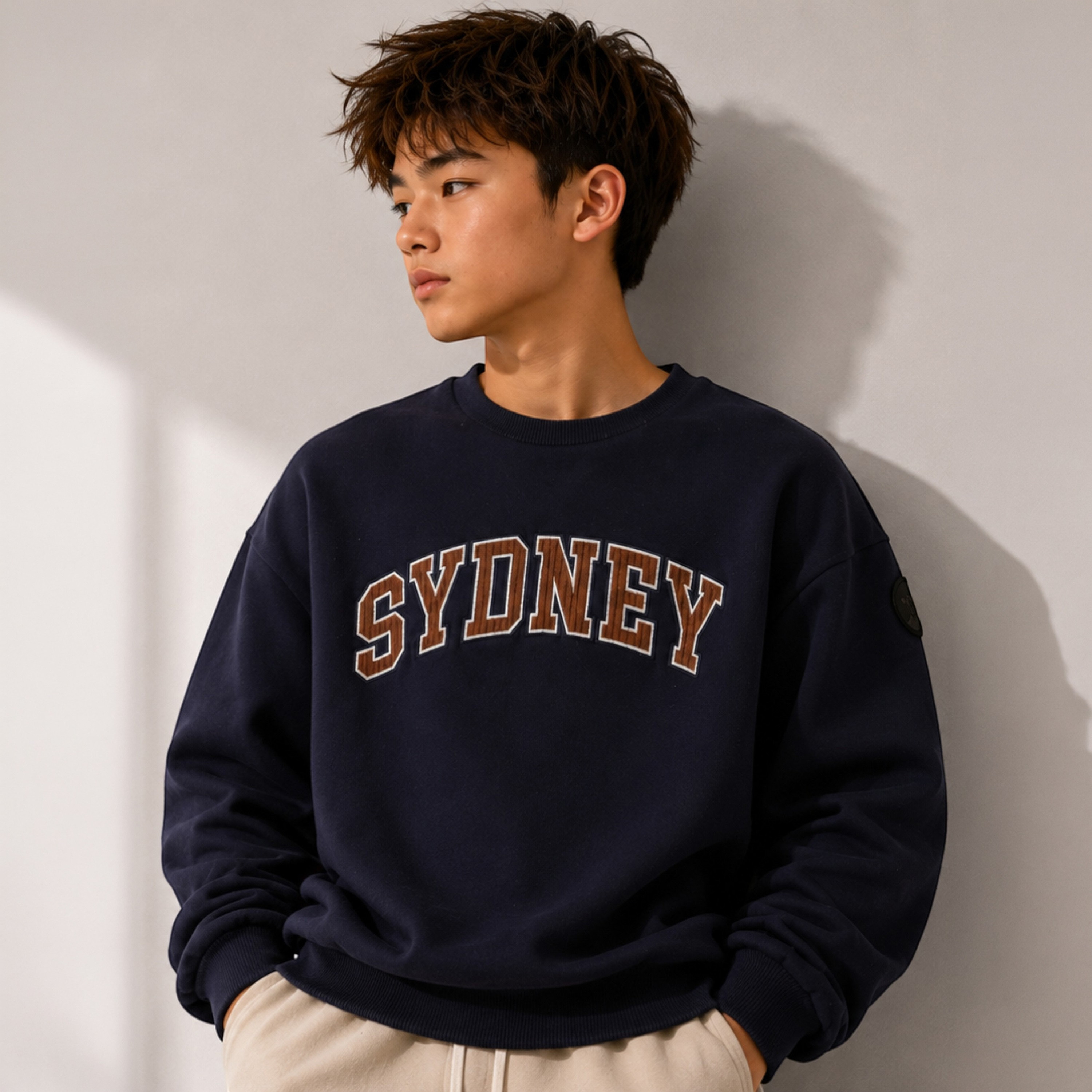 سويت شيرت غرافيك بأكمام طويلة بطبعة سيدني من ديركجي-boys-clothing-sweatshirts-image-1
