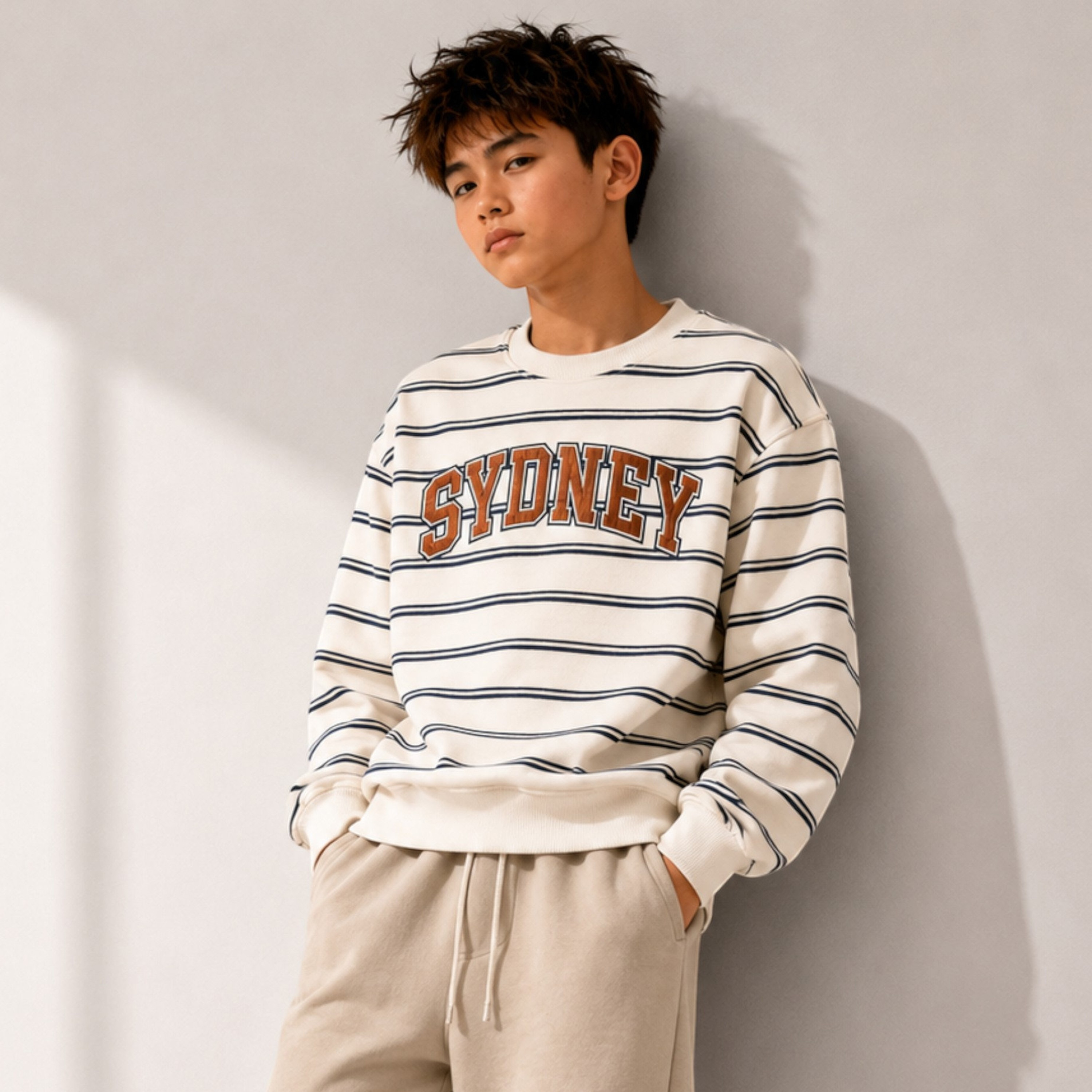 Dirkje Long Sleeves Sydney Striped Sweatshirt-boys-clothing-sweatshirts-image-1
