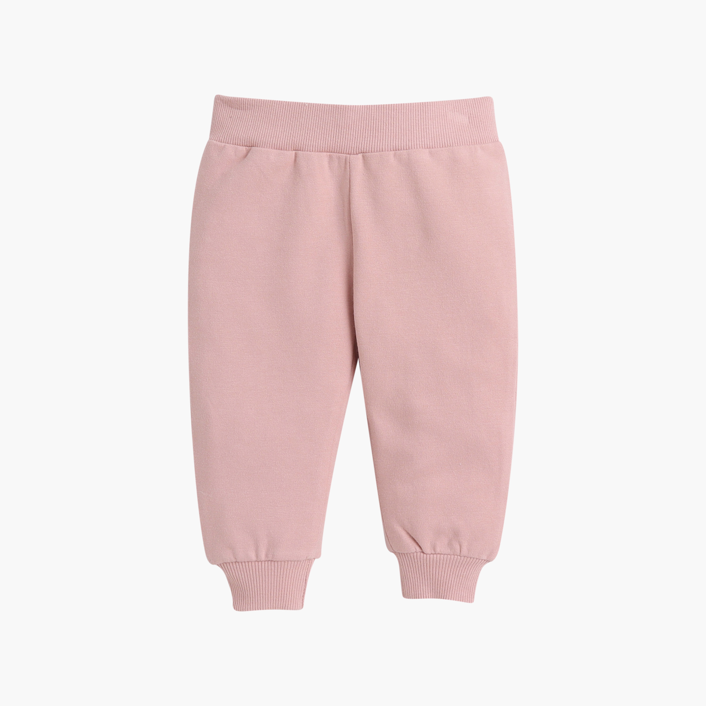 طقم سويت شيرت سادة بأكمام طويلة وبنطلون جوغر من ديركجي-baby-girls-clothing-setsandcoords-image-5