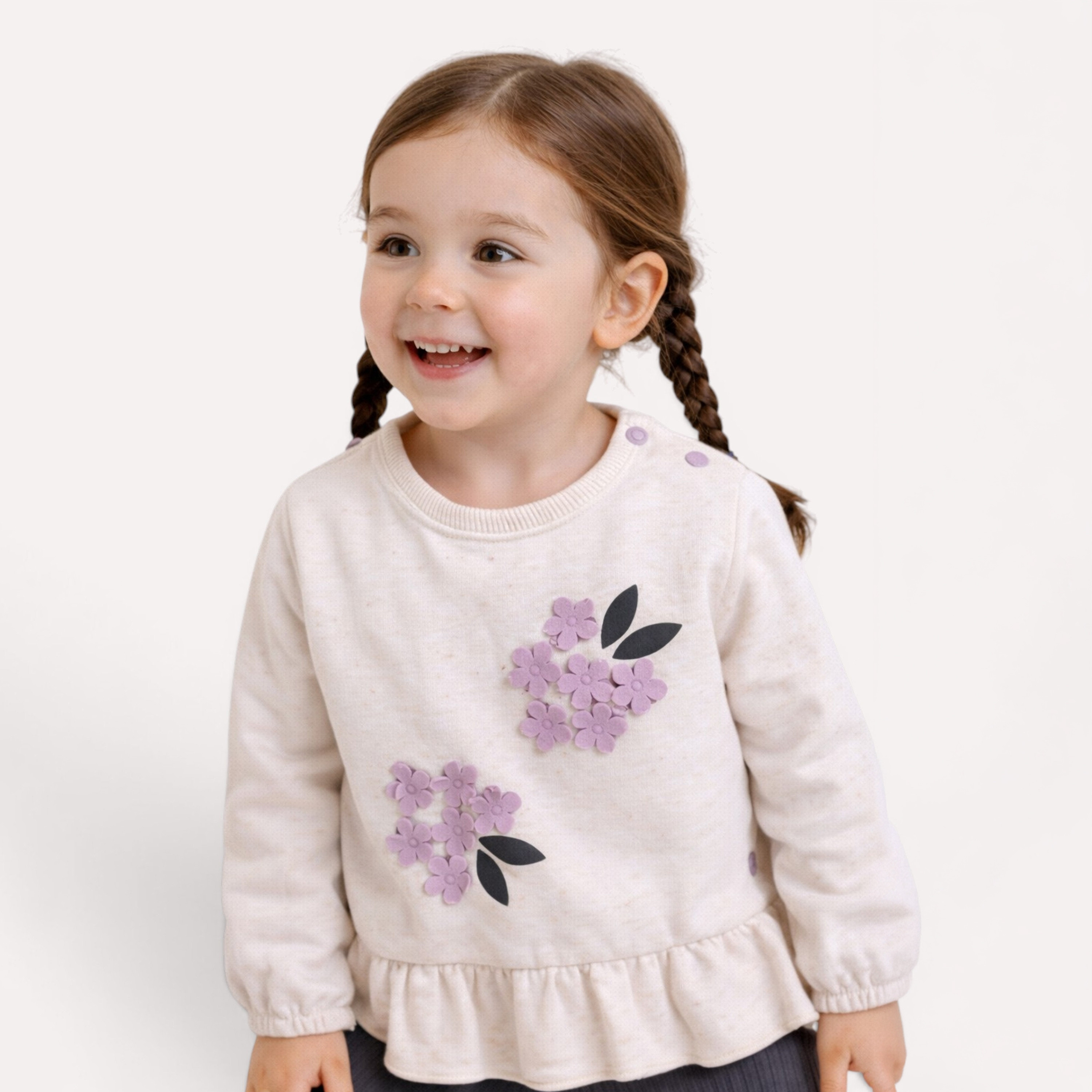 Dirkje Long Sleeves Floral Ruffle Hem Top & Leggings-baby-girls-clothing-setsandcoords-image-3