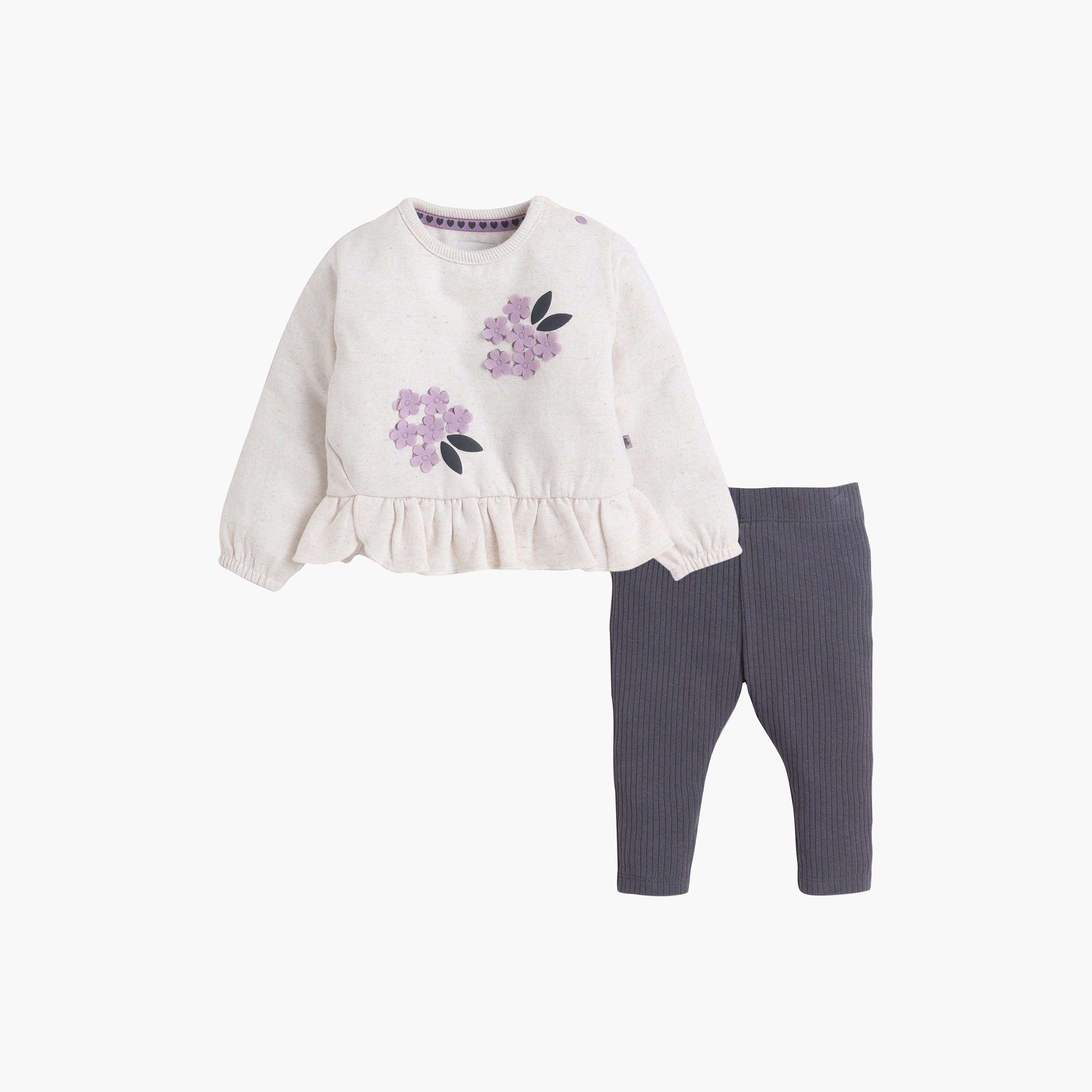 Dirkje Long Sleeves Floral Ruffle Hem Top & Leggings-baby-girls-clothing-setsandcoords-image-5