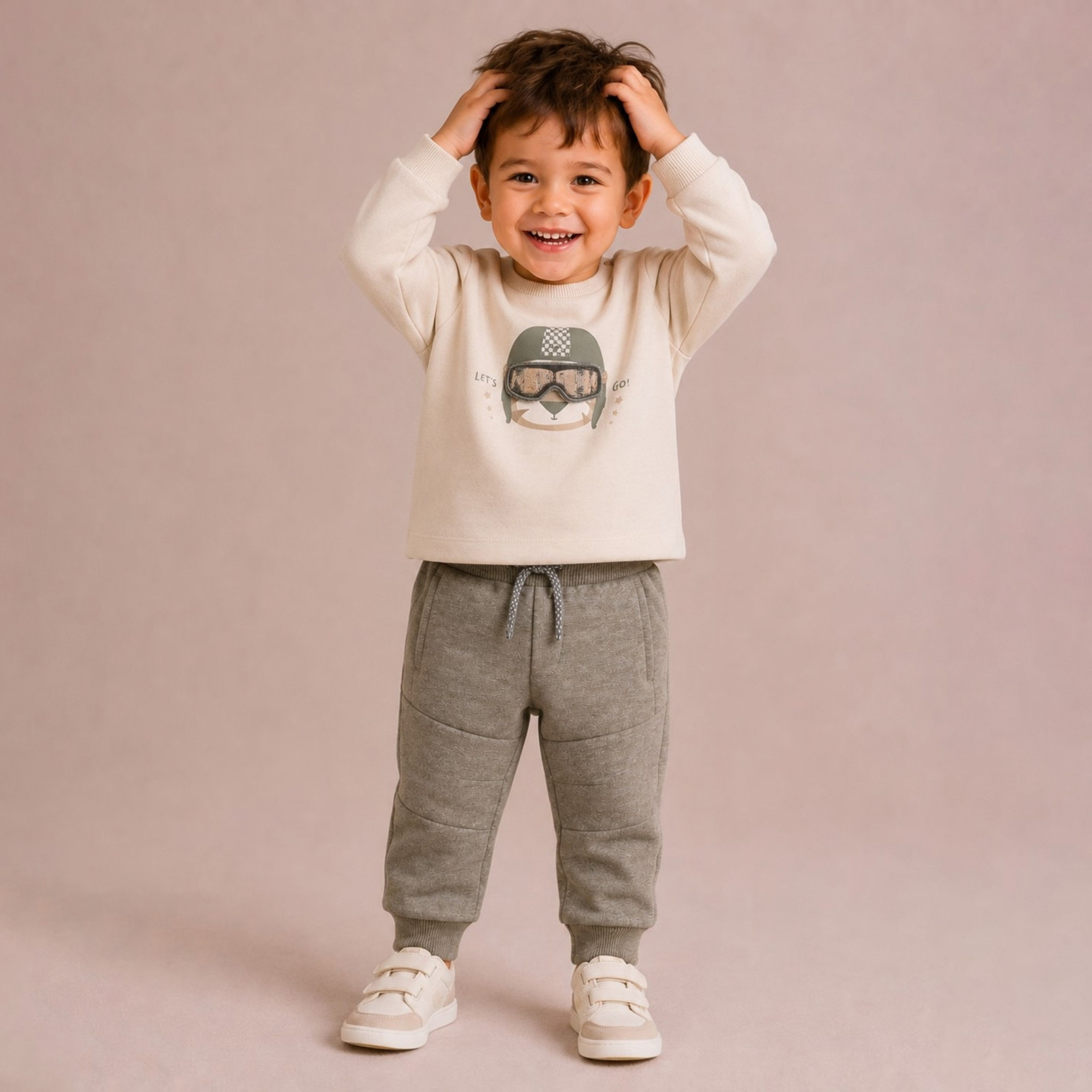 Dirkje Long Sleeves Graphic Sweatshirt & Joggers Set-baby-boys-clothing-setsandcoords-image-1