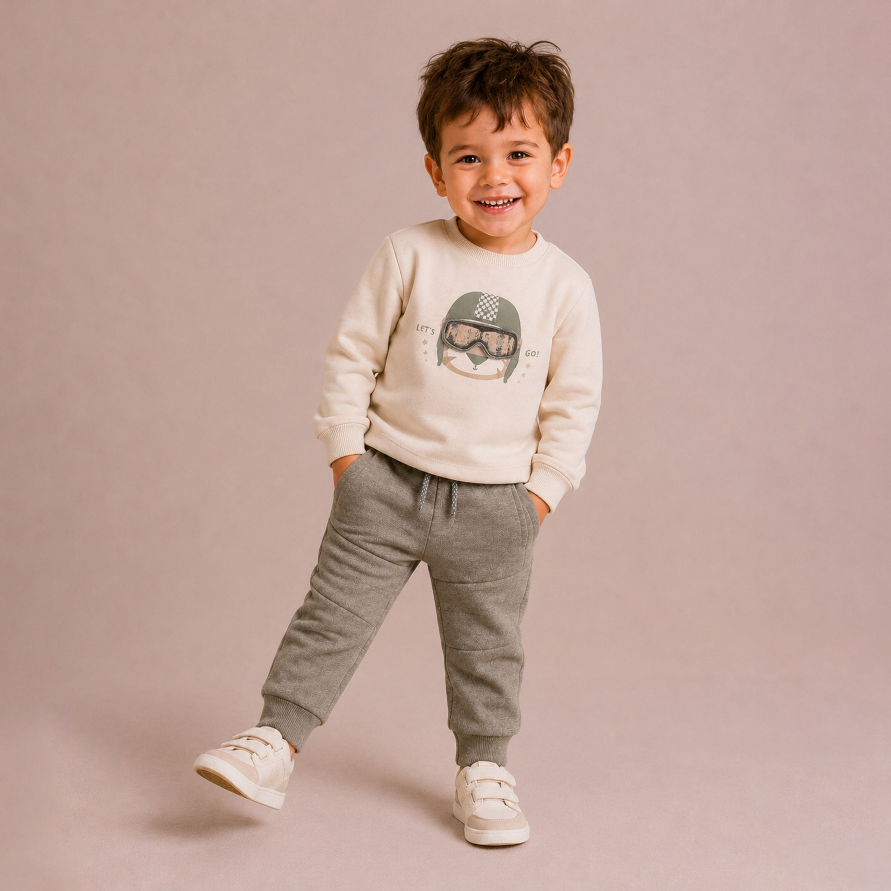 Dirkje Long Sleeves Graphic Sweatshirt & Joggers Set-baby-boys-clothing-setsandcoords-image-2