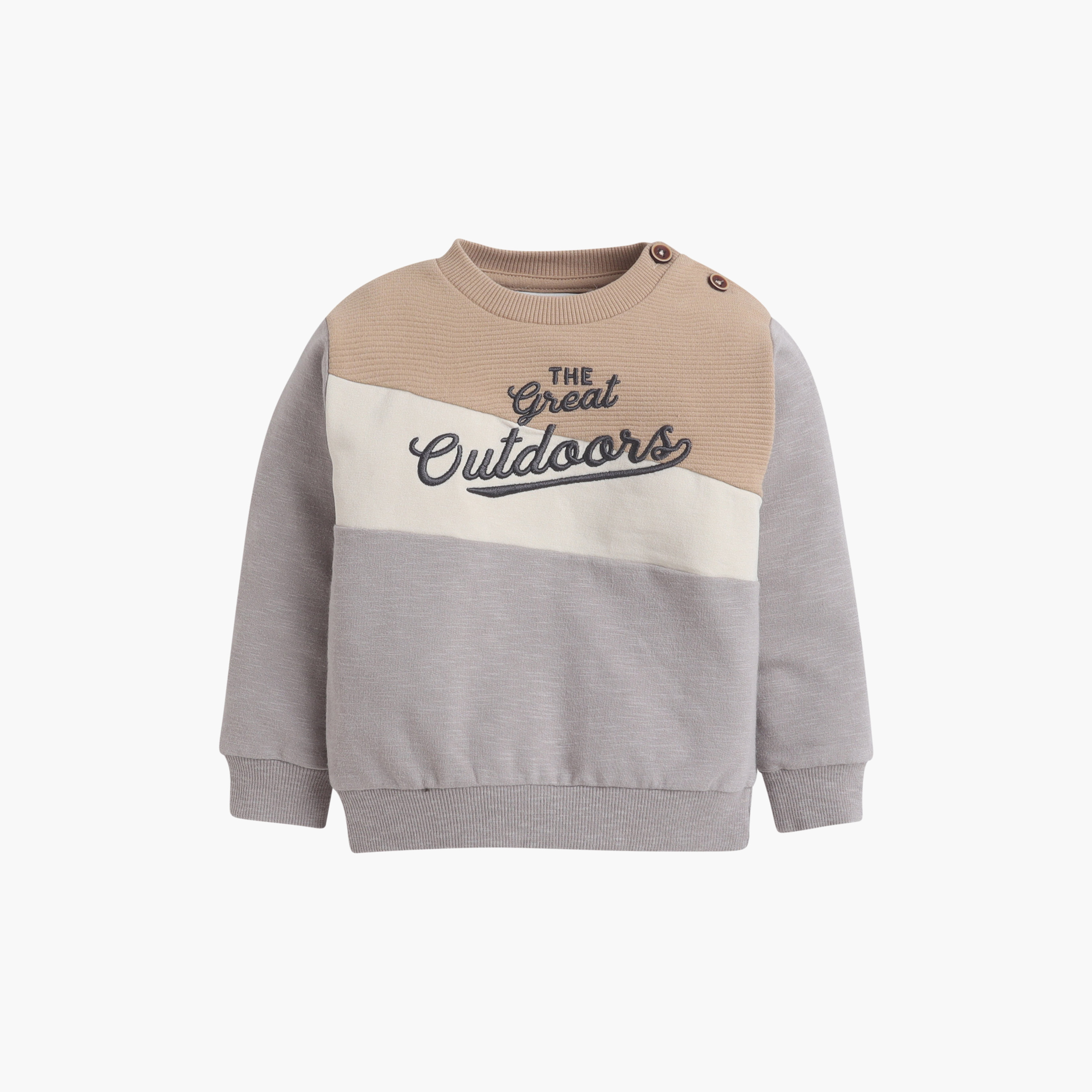 Dirkje Long Sleeves The Great Outdoors Embroidered Sweatshirt & Joggers Set-baby-boys-clothing-setsandcoords-image-4
