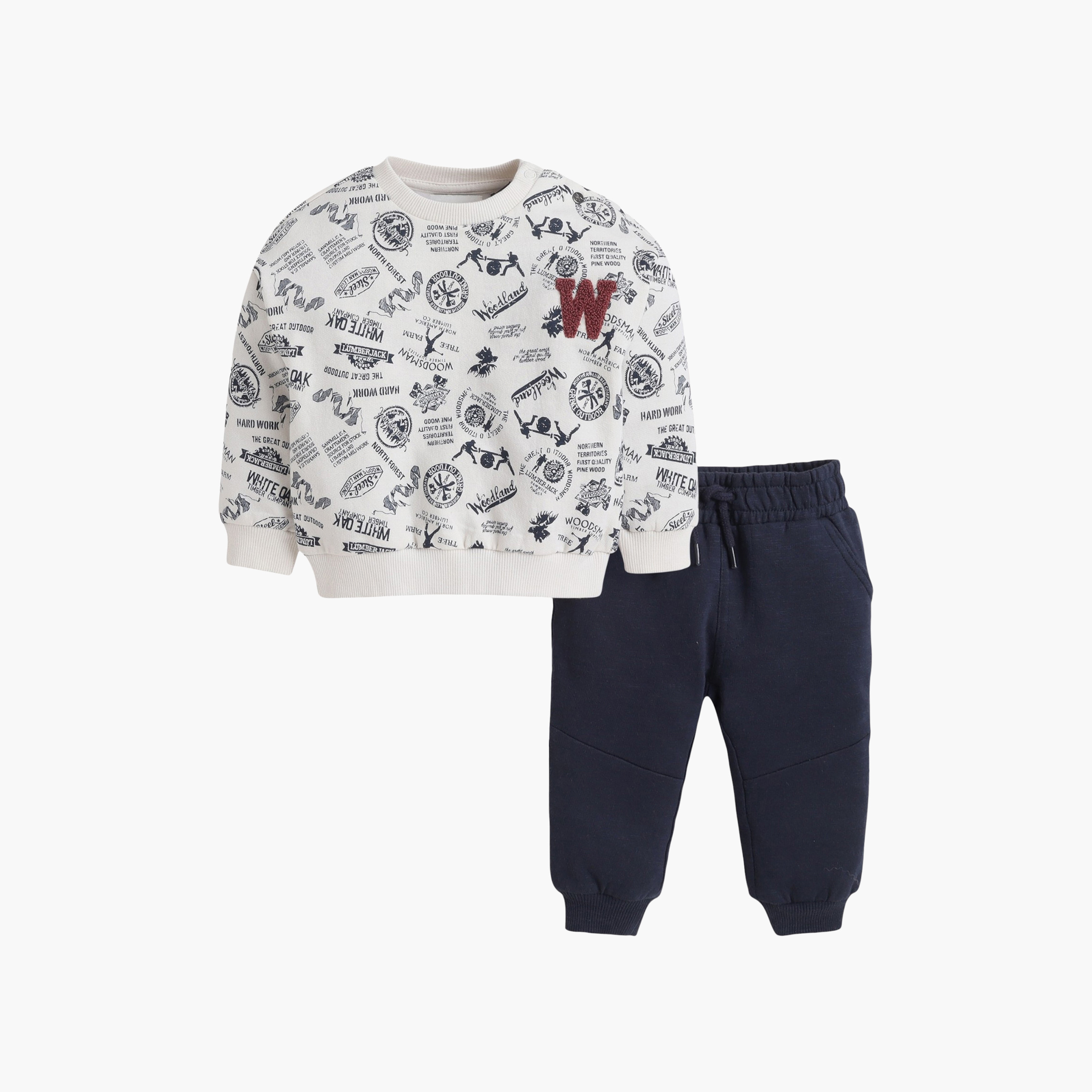طقم سويت شيرت مطبوع بأكمام طويلة وبنطال جوجر من ديركجي-boys-clothing-setsandcoords-image-3