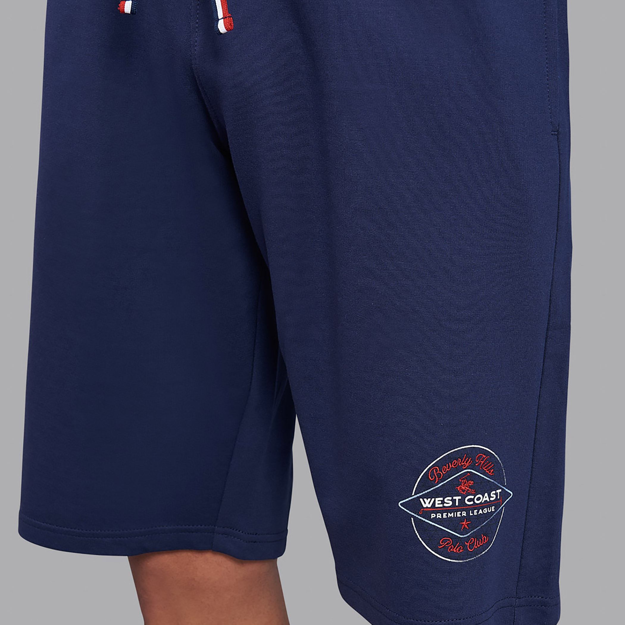 السراويل بيفرلي هيلز بولو كلب أزرق كحلي للرجال برباط وجيوب-men-clothing-bottoms-shorts-image-3