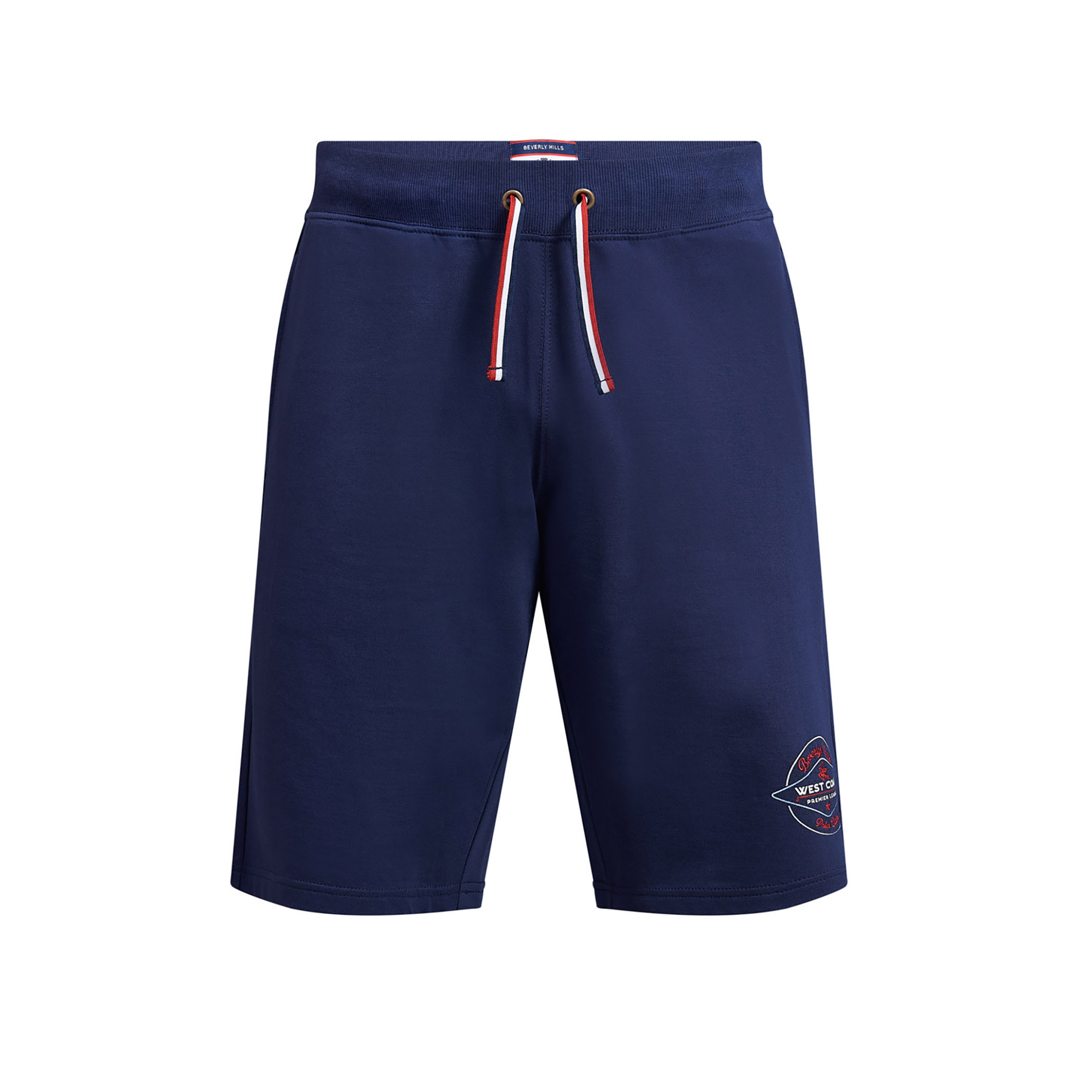 السراويل بيفرلي هيلز بولو كلب أزرق كحلي للرجال برباط وجيوب-men-clothing-bottoms-shorts-image-1