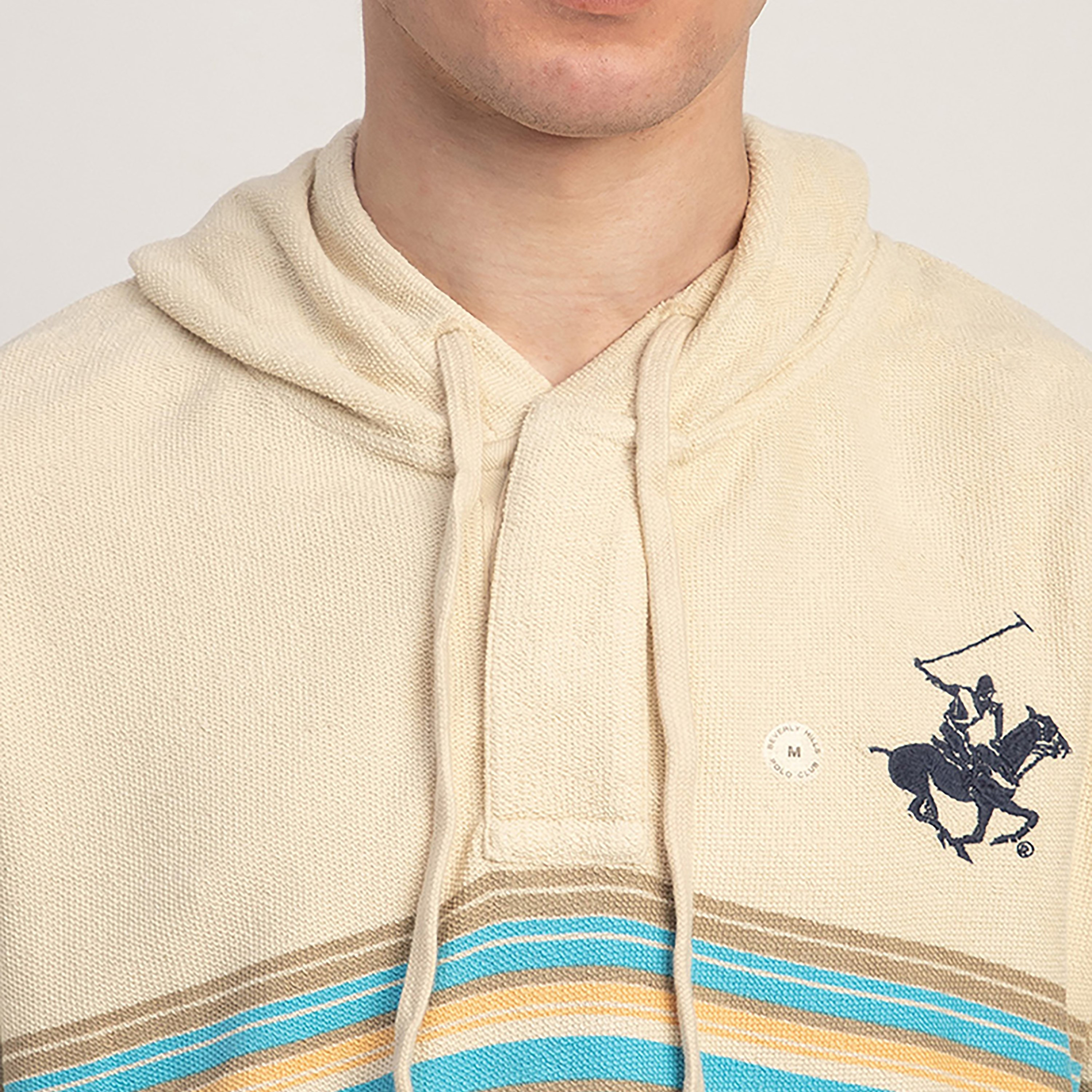 Beverly Hills Polo Club Striped Hooded Neck Long Sleeves Men's Sweatshirt-men-winterwear-hoodiesandsweatshirts-image-3