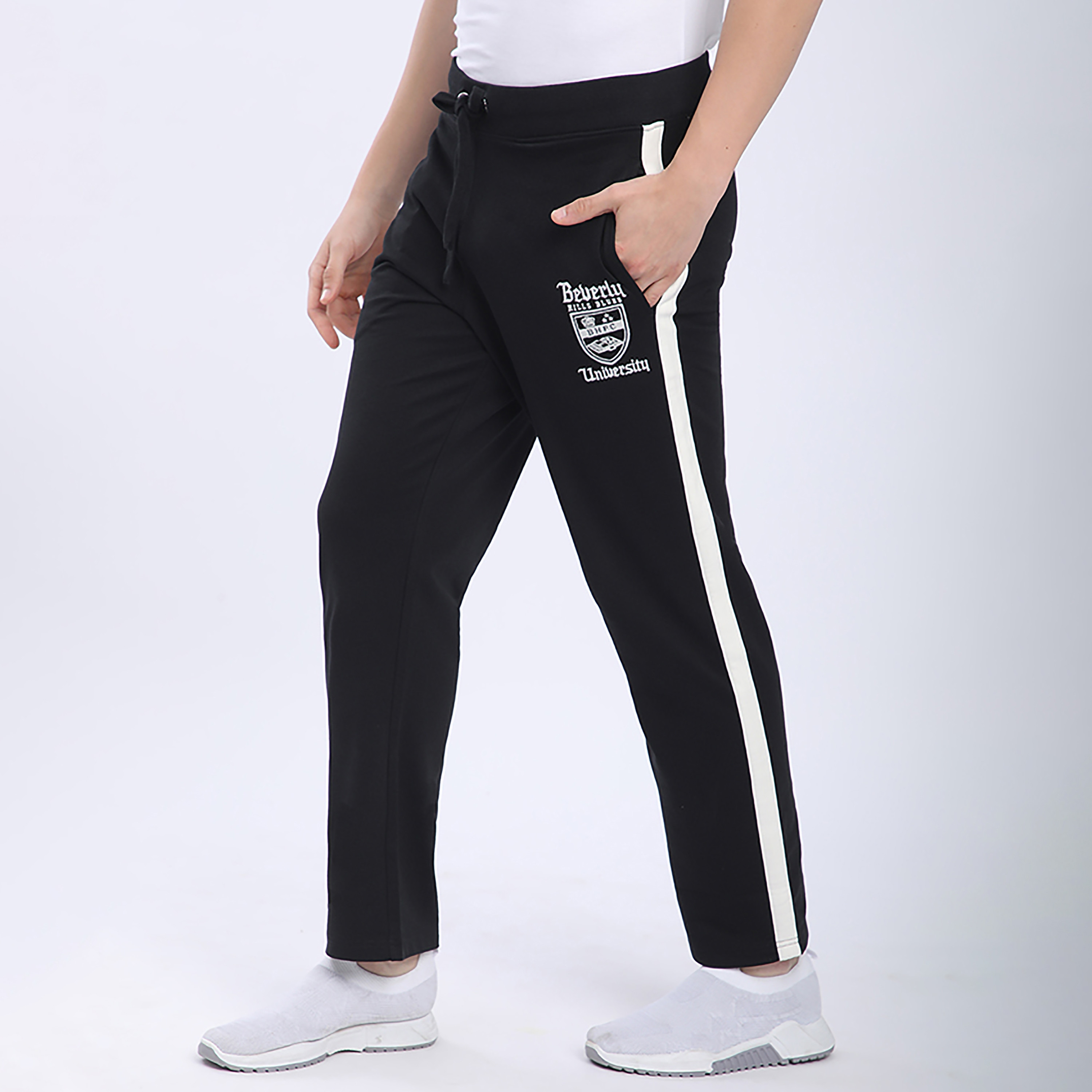 Beverly Hills Polo Club Side Striped Mid-Rise Drawstring Men's Sweatpants-men-clothing-bottoms-joggers-image-3