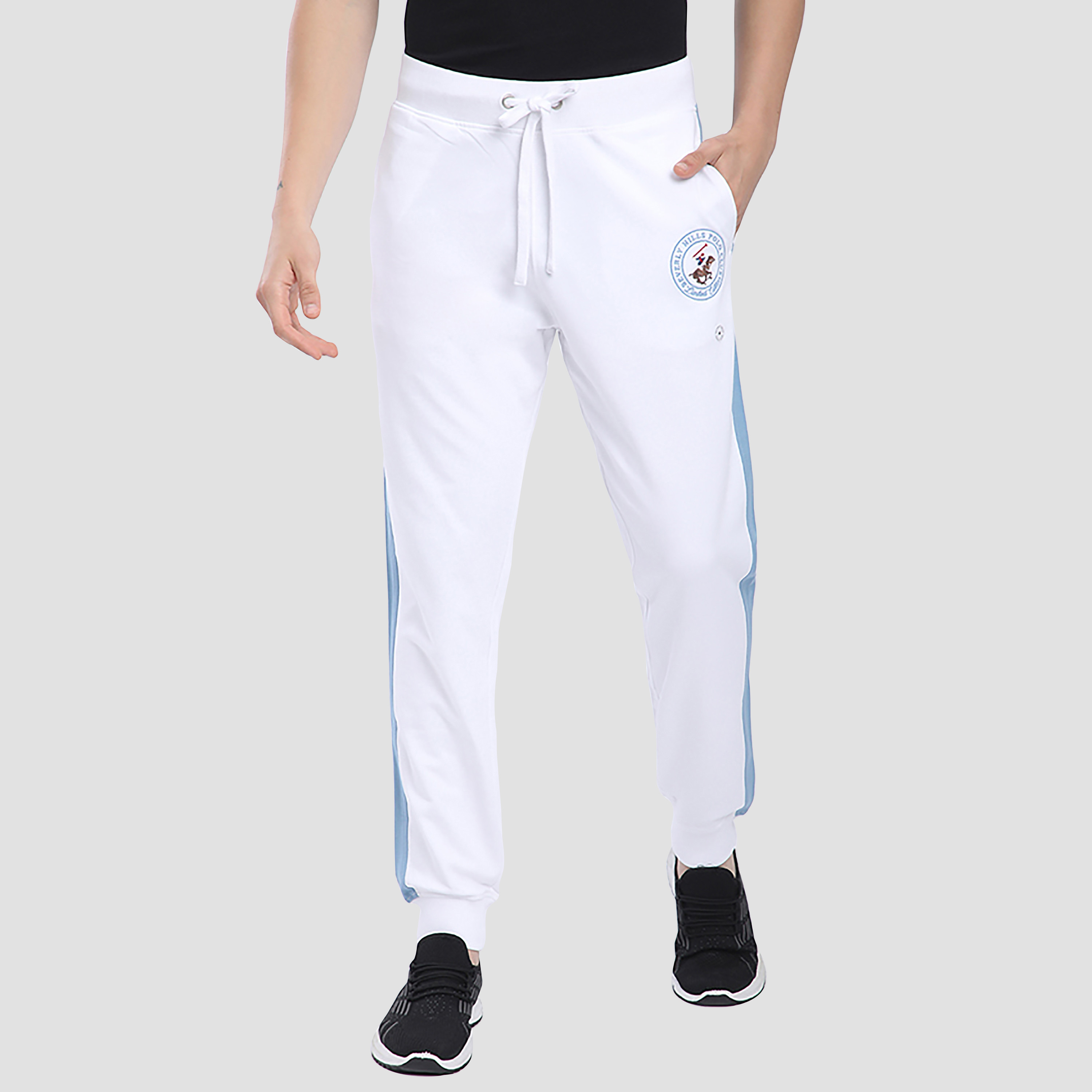 Beverly Hills Polo Club Side Striped Mid-Rise Drawstring Men's Sweatpants-men-clothing-bottoms-joggers-image-1