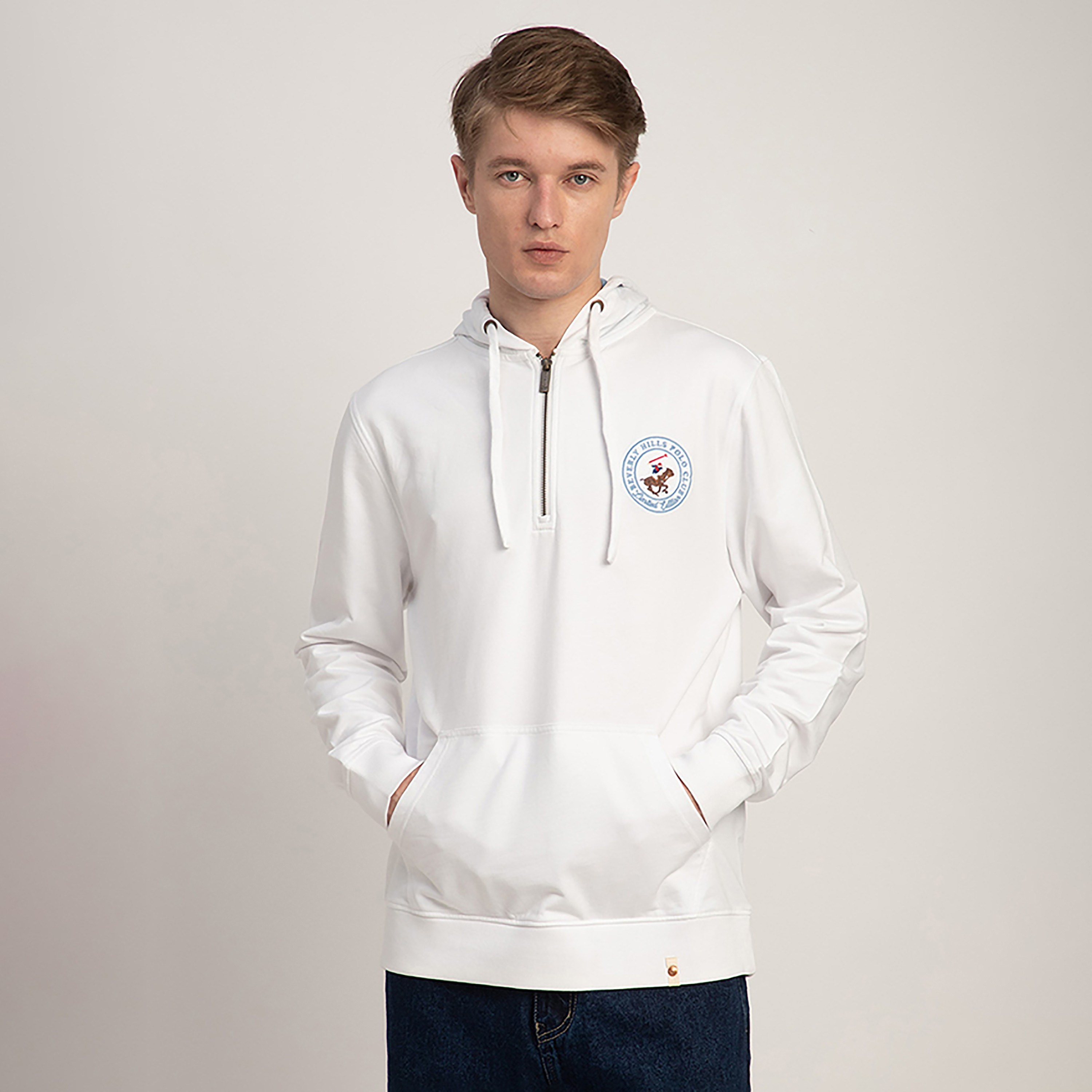 سويت شيرت رجالي سادة بغطاء رأس وأكمام طويلة من بيفرلي هيلز بولو كلوب-men-winterwear-hoodiesandsweatshirts-image-5