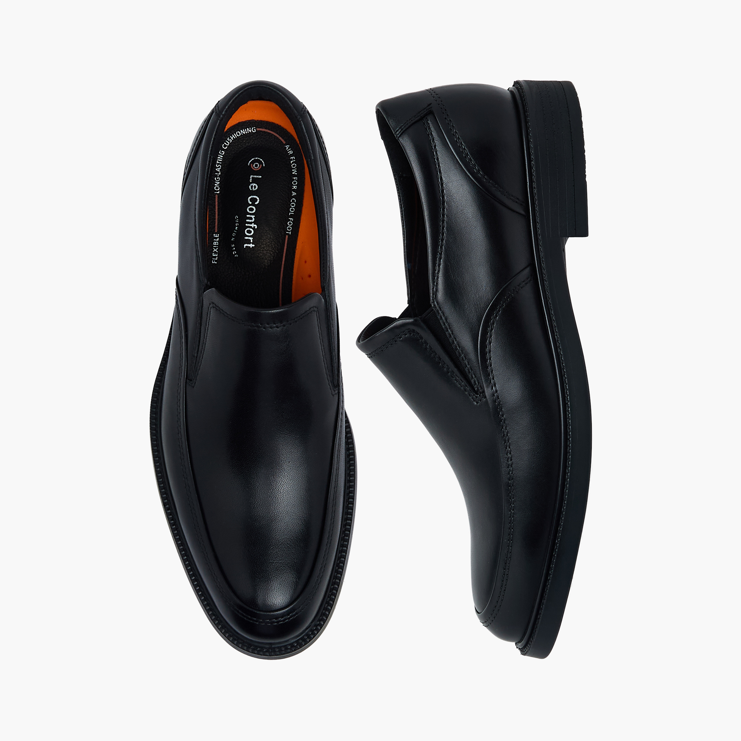 Le Confort Men Genuine Leather Slip-On Loafers-men-shoes-formalshoes-image-1
