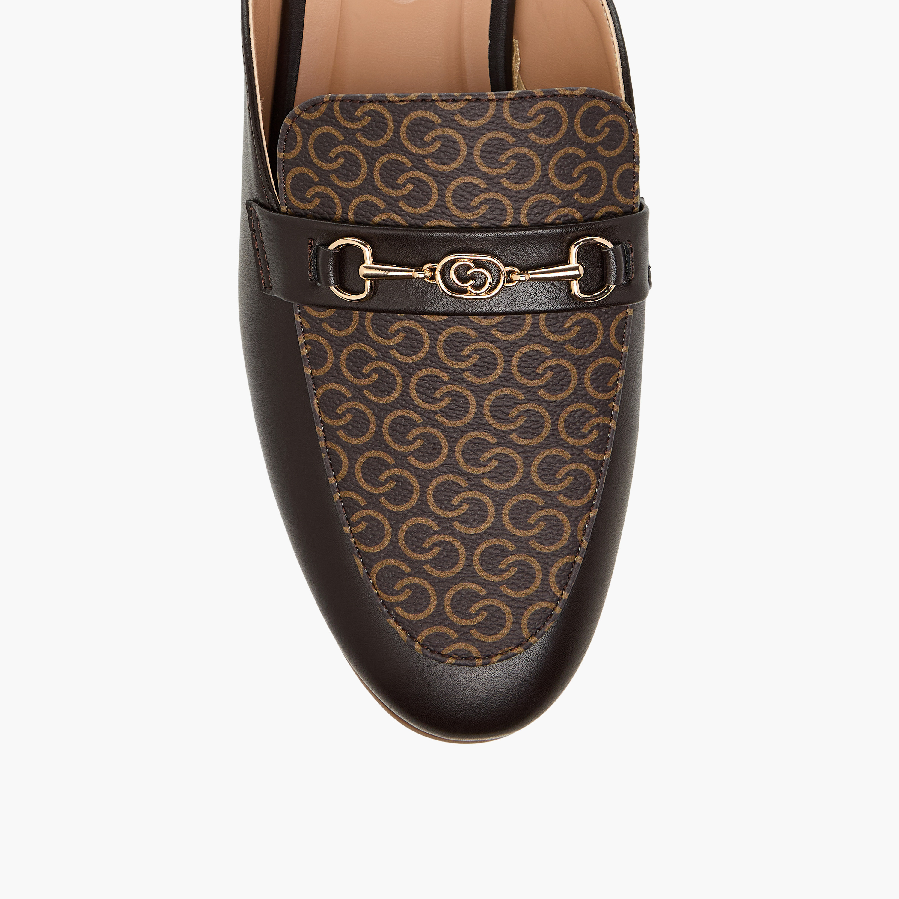 Celeste Women's Monogram Print Slip-On Mules-women-shoes-flats-mules-image-4
