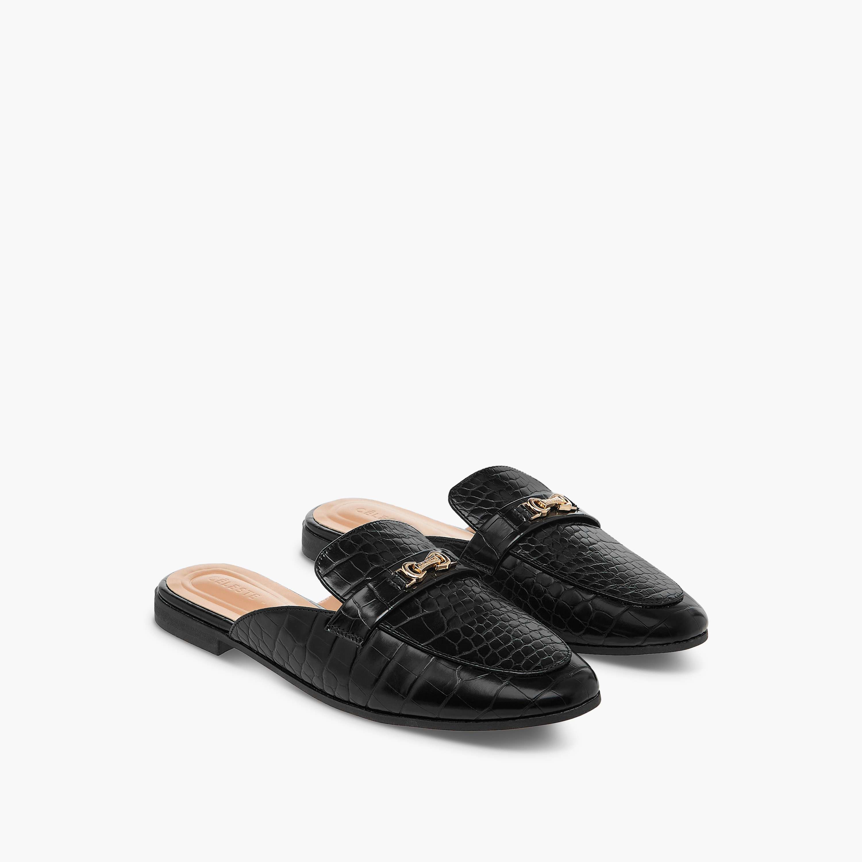 Celeste Women's Textured Slip-On Mules-women-shoes-flats-mules-image-1